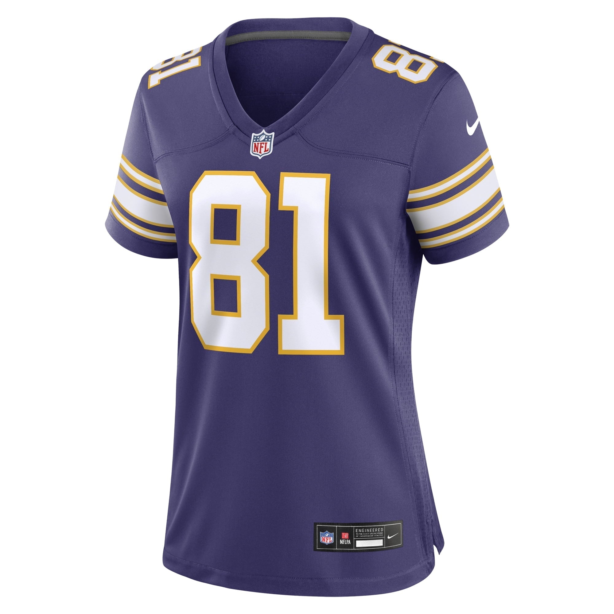 Women's Nike Carl Eller Purple Minnesota Vikings Classic Retired Player Jersey - vstockx