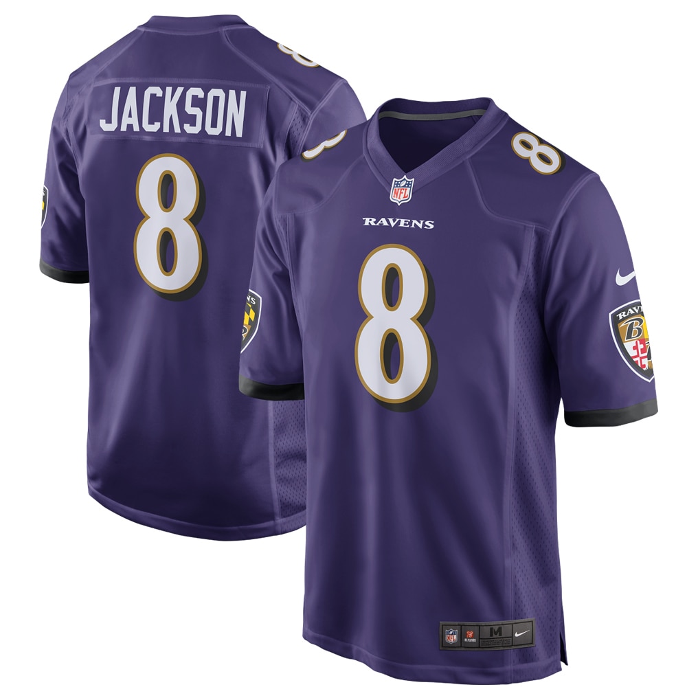 Lamar Jackson Baltimore Ravens Nike Game Player Jersey - Purple - vstockx