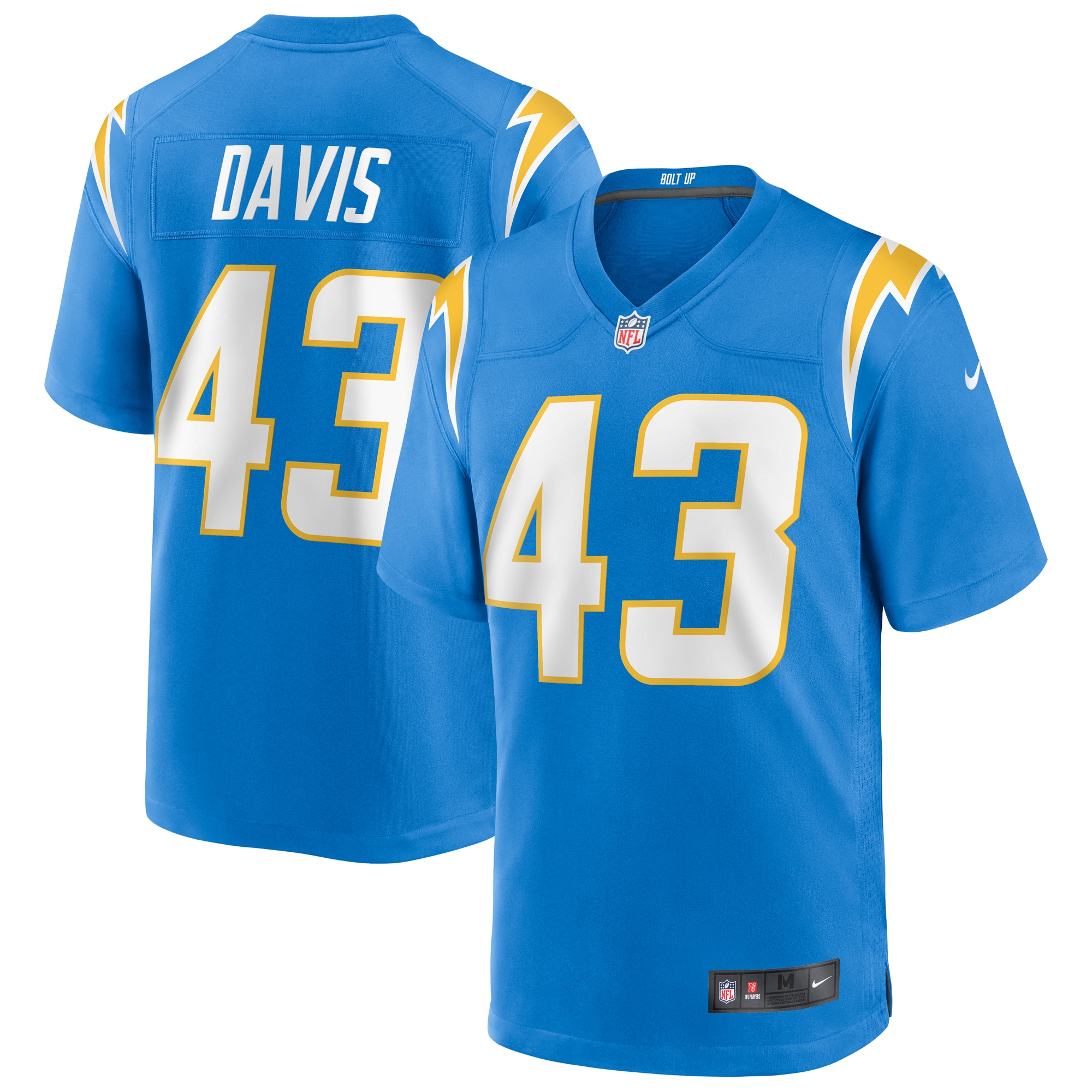 Michael Davis Los Angeles Chargers Nike Game Jersey - Powder Blue - vstockx