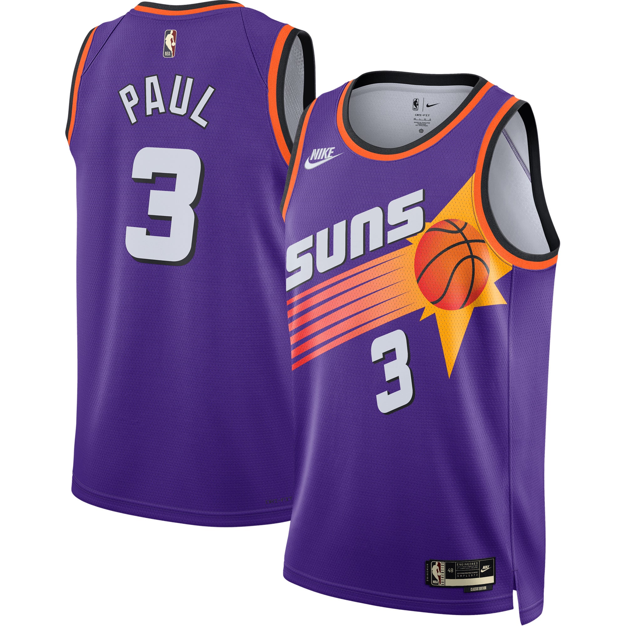 Chris Paul Phoenix Suns Nike Swingman Jersey - Classic Edition - Purple - vstockx