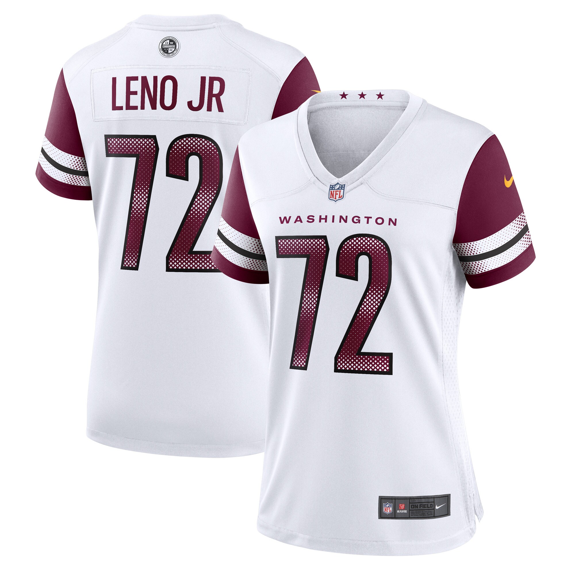 Charles Leno Jr. Washington Commanders Nike Women's Away Game Player Jersey - White - vstockx