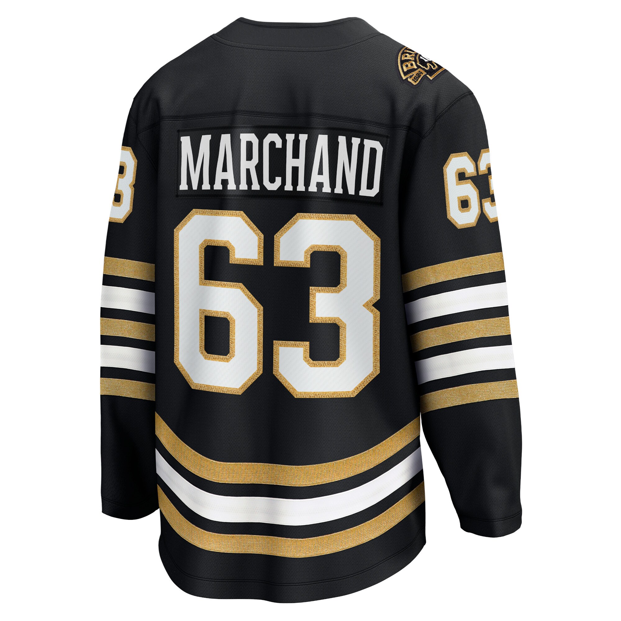 Brad Marchand Boston Bruins Fanatics Branded 100th Anniversary Premier Breakaway Player Jersey - Black - vstockx