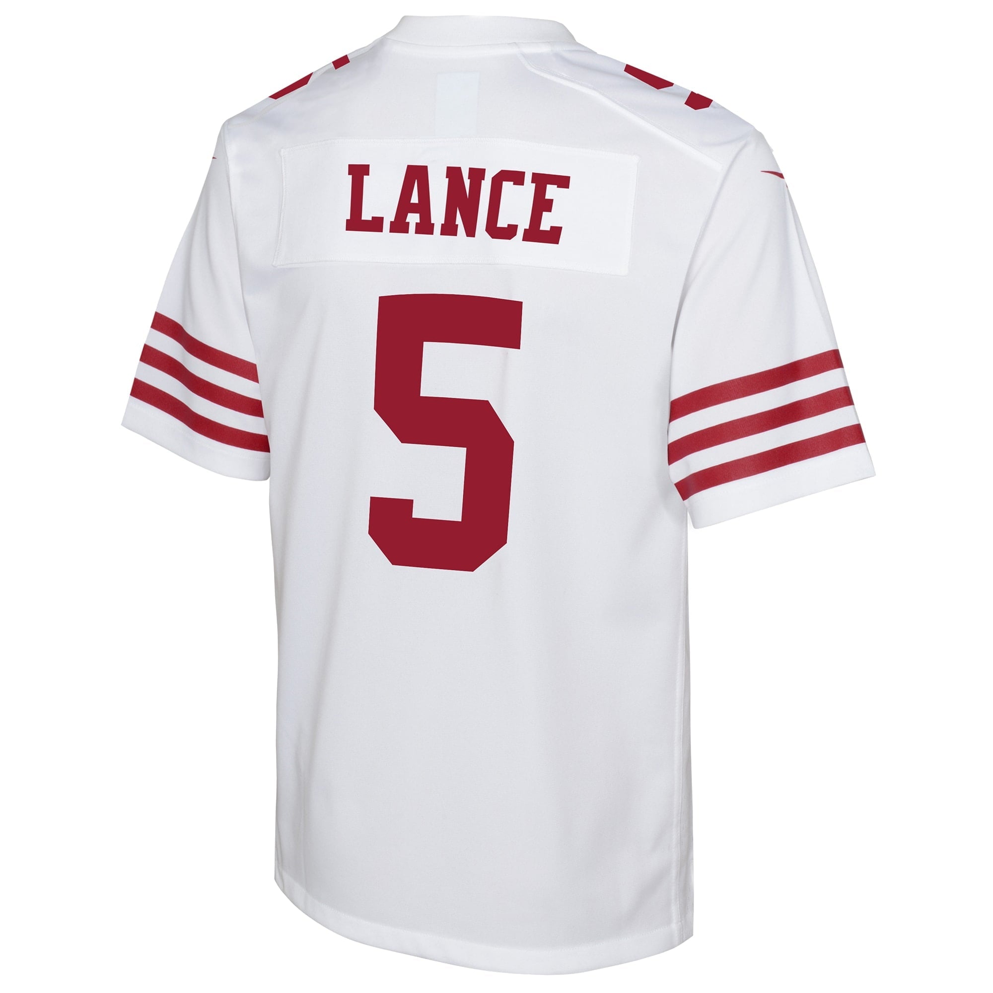 Youth Nike Trey Lance White San Francisco 49ers Game Jersey - vstockx