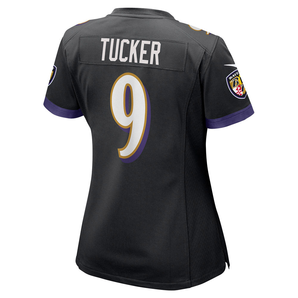 Women's Baltimore Ravens Justin Tucker Game Jersey Black - vstockx
