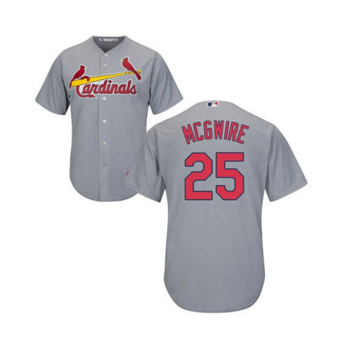 Youth St. Louis Cardinals Mark McGwire Replica Road Jersey - Gray - vstockx