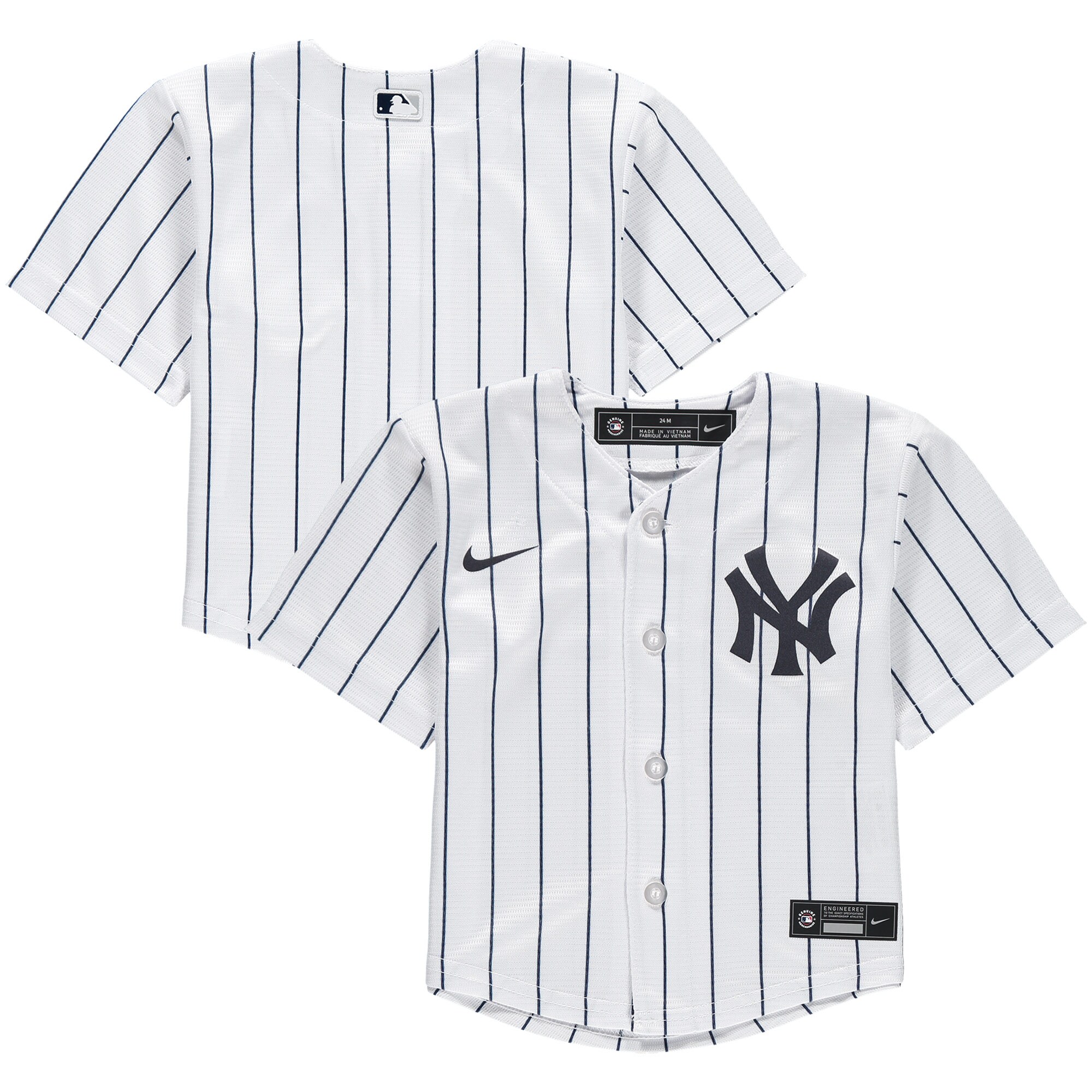 New York Yankees Nike Infant Home Replica Team Jersey - White - vstockx