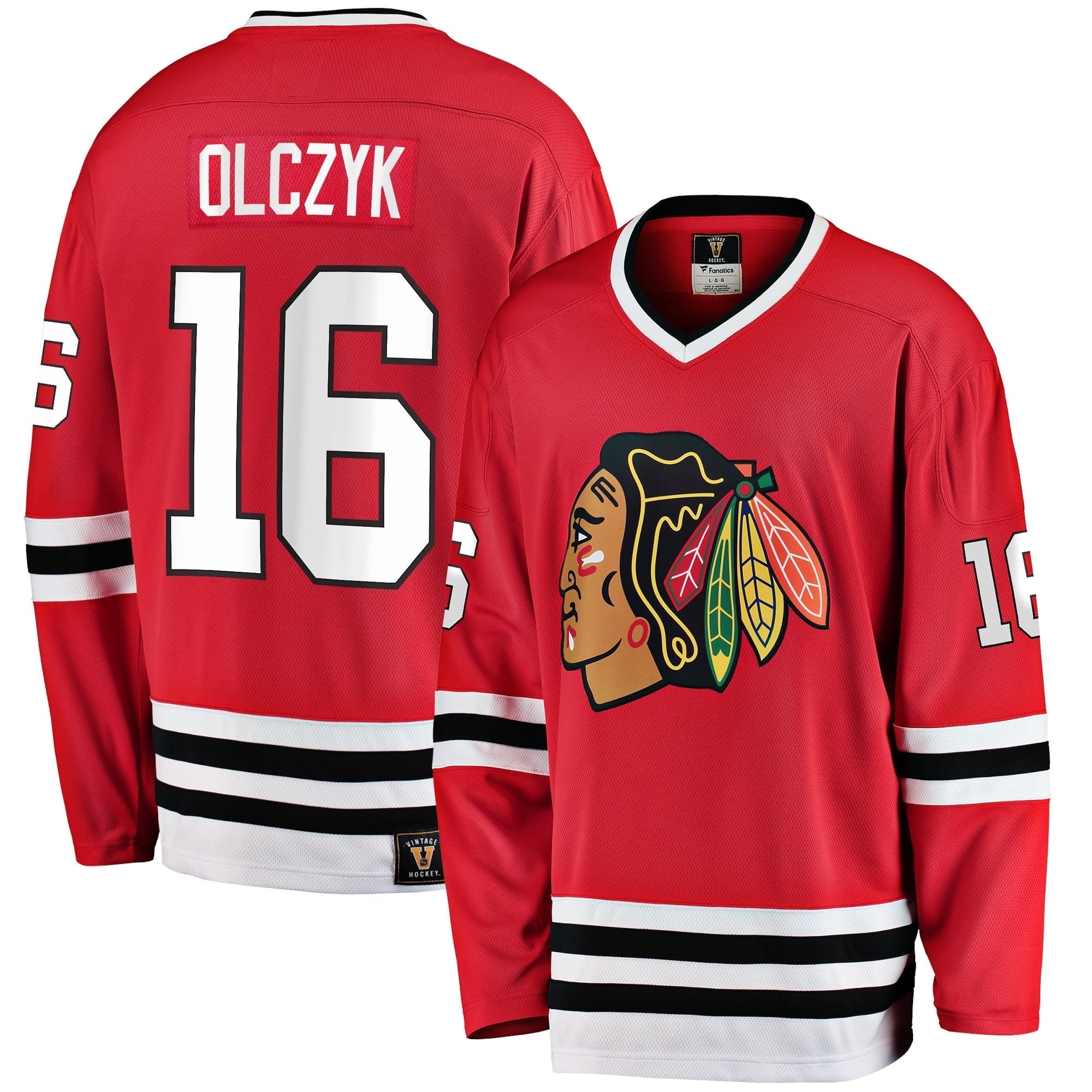 Men's Fanatics Branded Eddie Olczyk Red Chicago Blackhawks Premier Breakaway Retired Player Jersey - vstockx