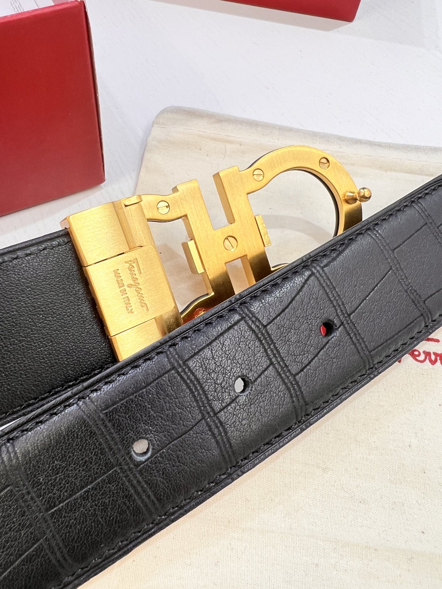 Streetwear Belt Ferragamo 319588 size:3.5cm - vstockx