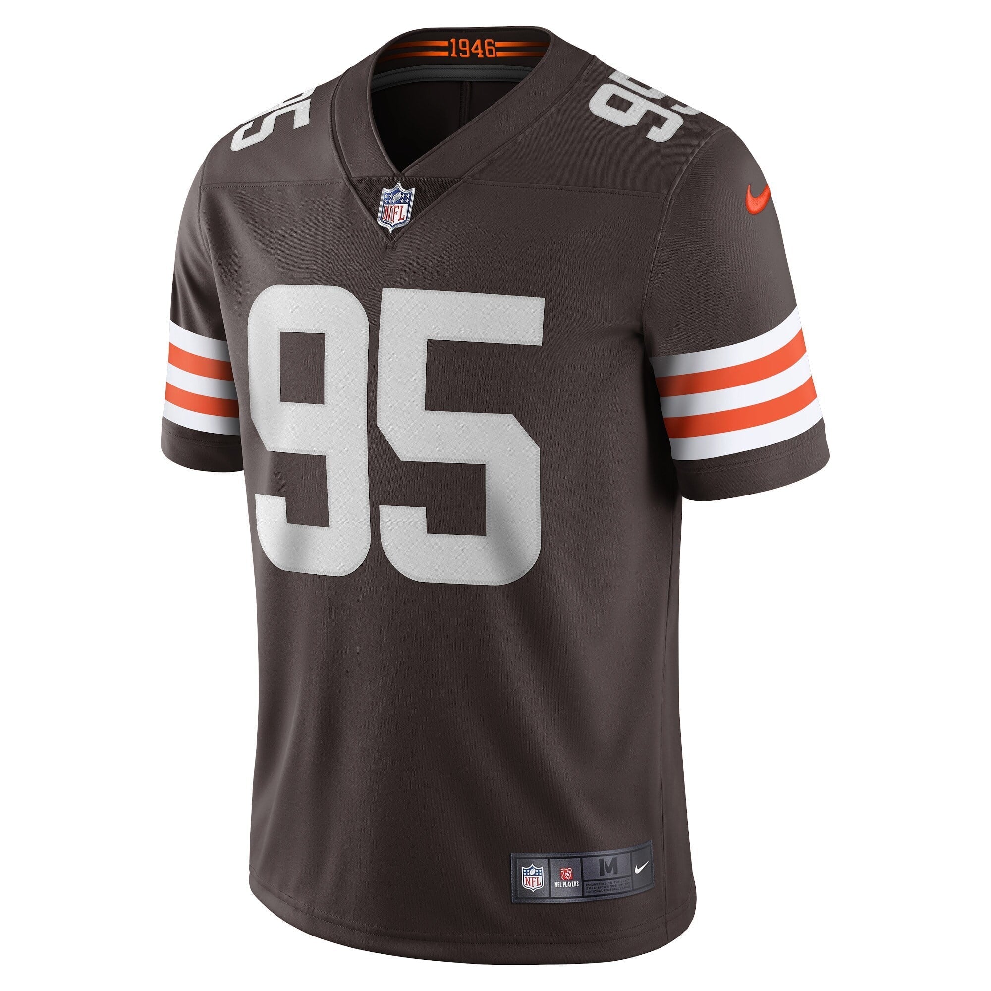 Men's Nike Myles Garrett Brown Cleveland Browns Vapor Limited Jersey - vstockx