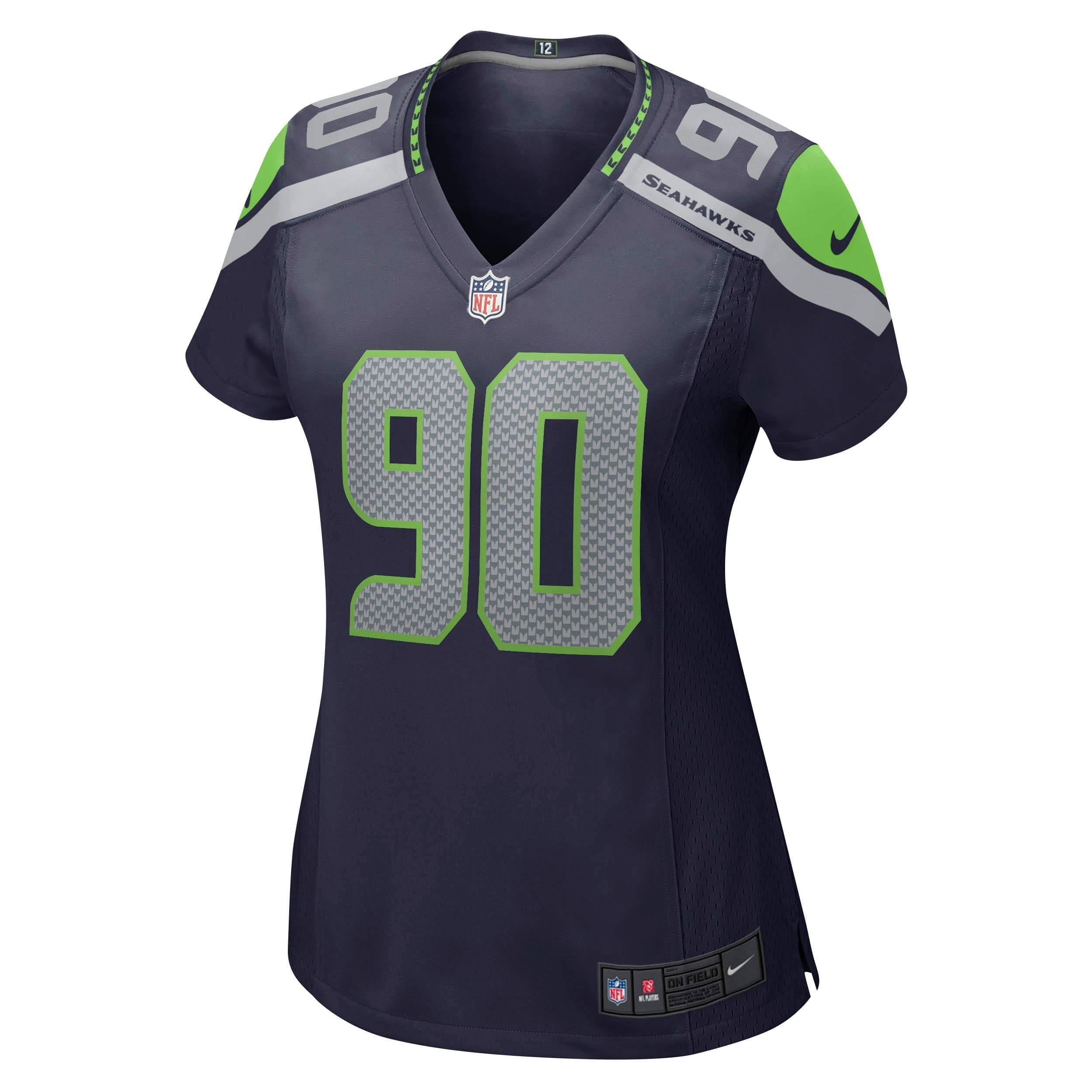 Women's Nike Bryan Mone College Navy Seattle Seahawks Game Jersey - vstockx