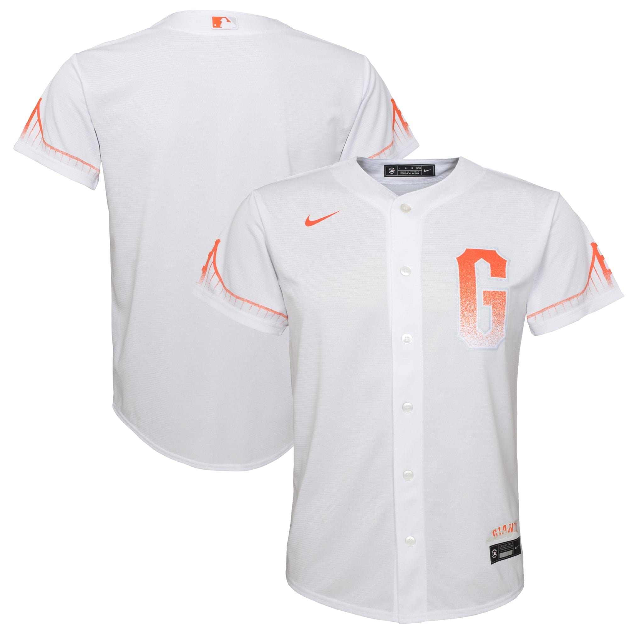 Youth Nike White San Francisco Giants City Connect Replica Jersey - vstockx