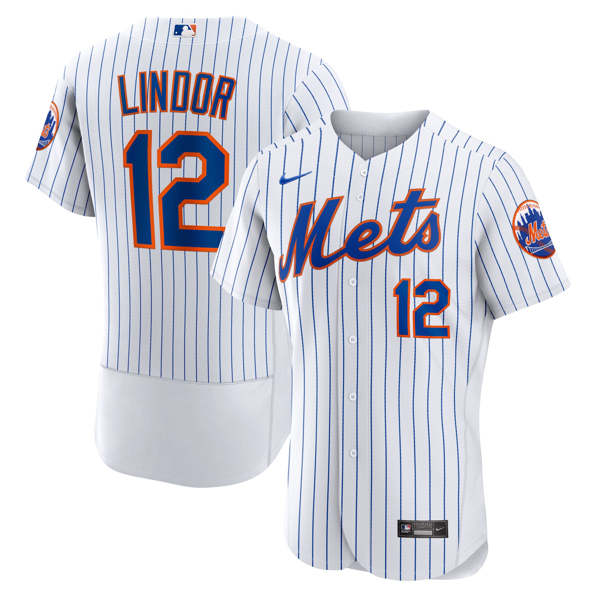 Francisco Lindor New York Mets Nike Home Authentic Player Jersey - White - vstockx