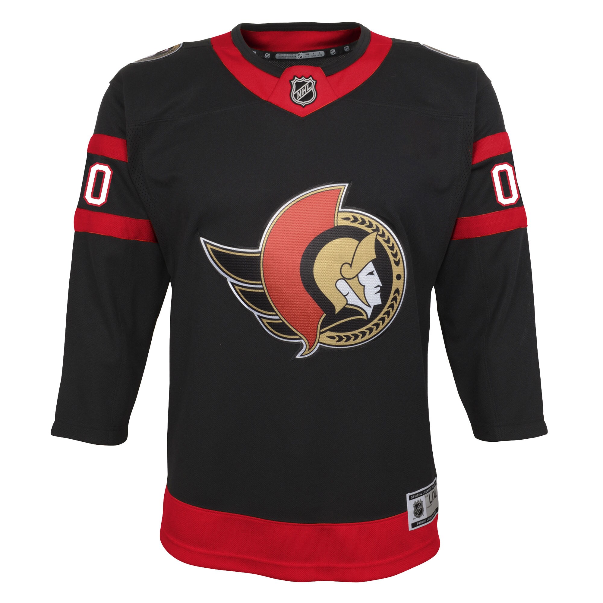Ottawa Senators Youth Home Custom Premier Jersey - Black - vstockx