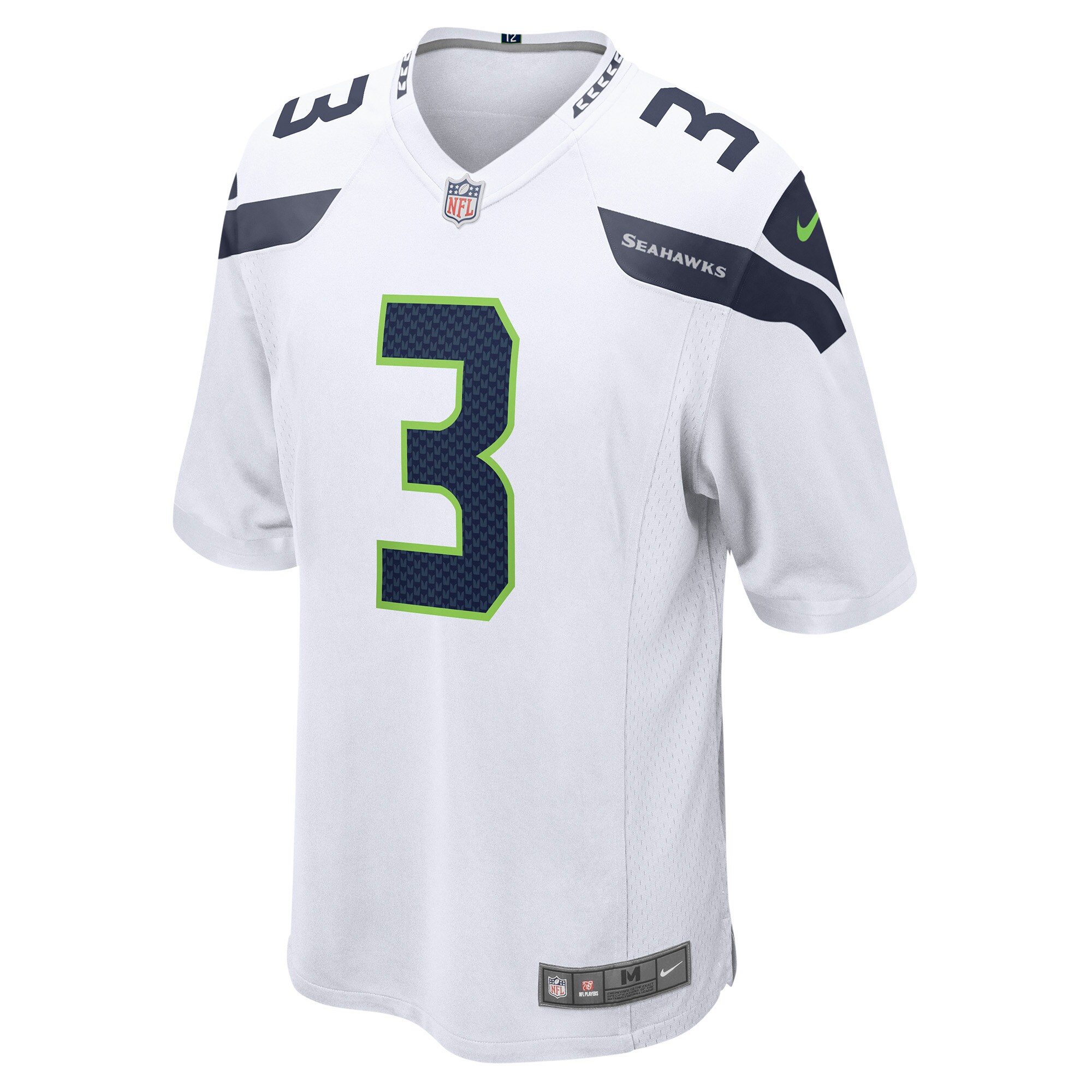 Russell Wilson Seattle Seahawks Nike Away Game Jersey - White - vstockx