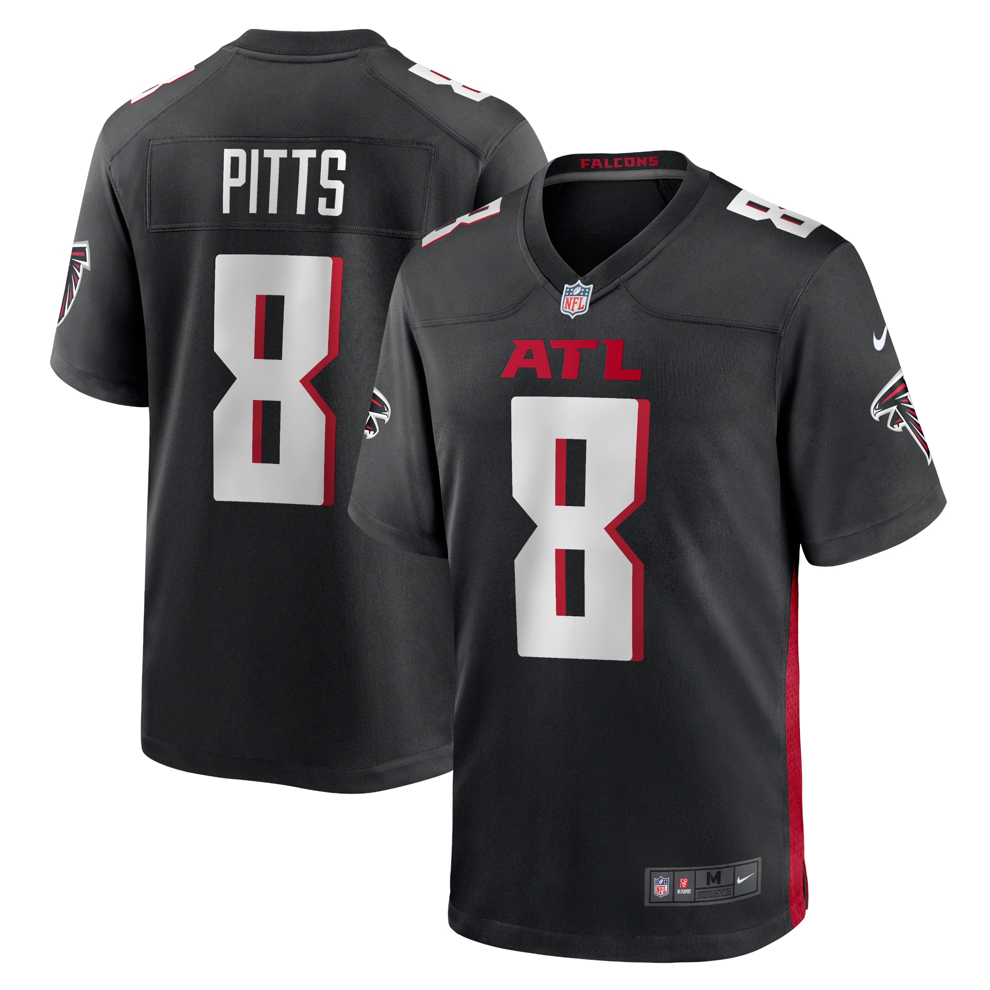 Kyle Pitts Atlanta Falcons Nike Youth Game Jersey - Black - vstockx