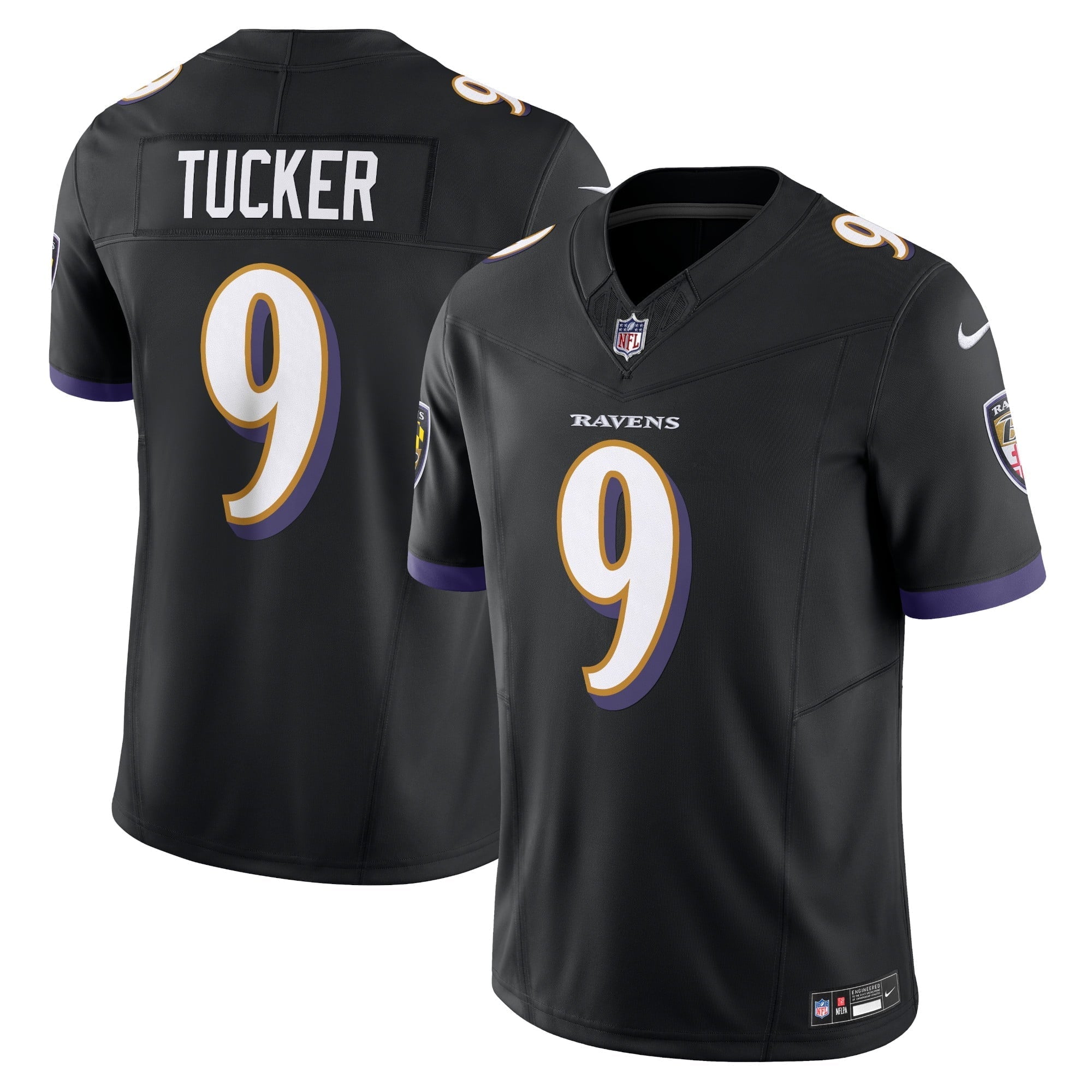 Men's Nike Justin Tucker Black Baltimore Ravens Vapor F.U.S.E. Limited Jersey - vstockx