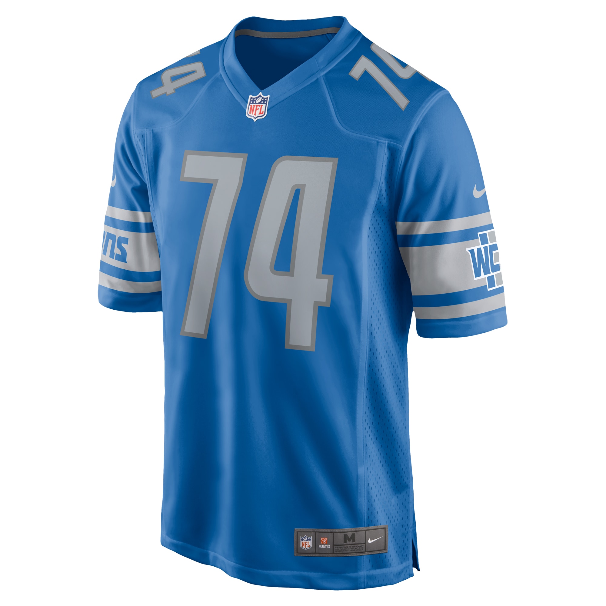 Kayode Awosika Detroit Lions Nike Home Game Player Jersey - Blue - vstockx