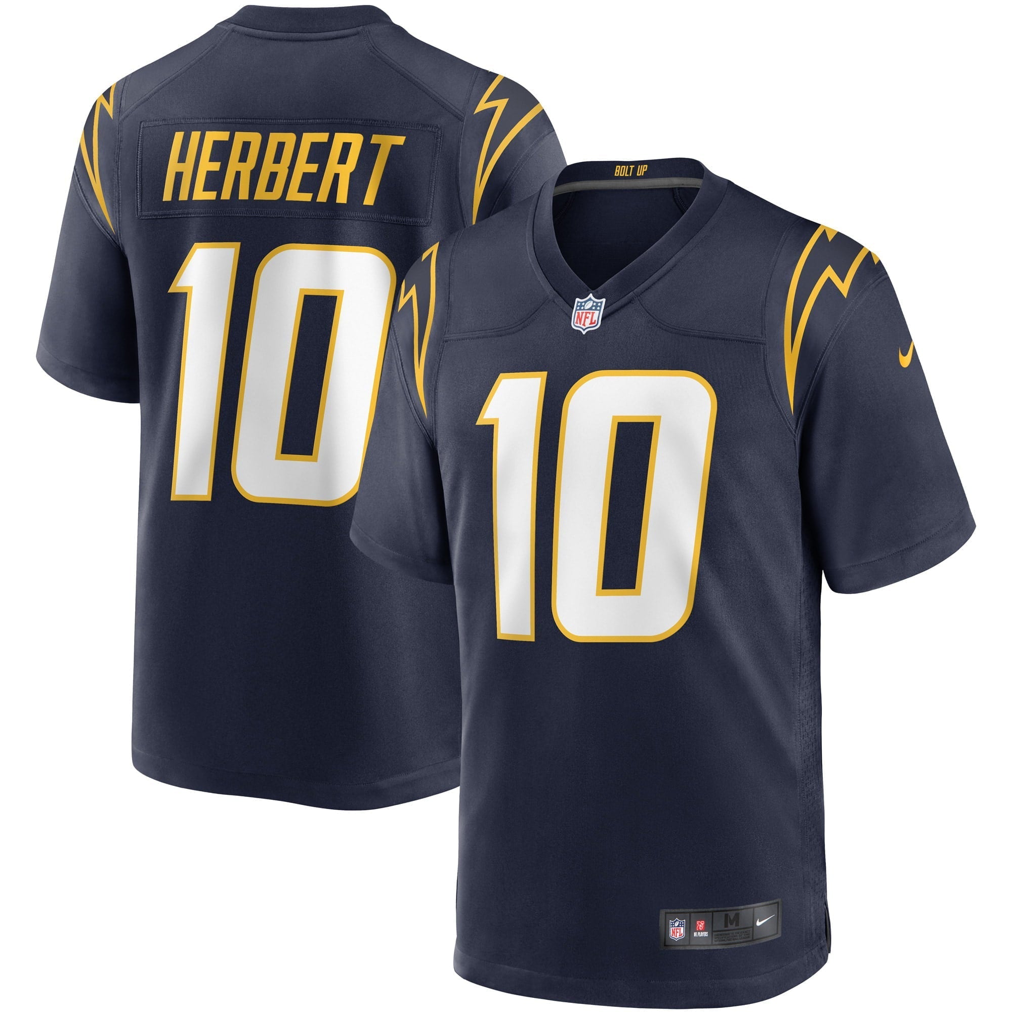 Men's Nike Justin Herbert Navy Los Angeles Chargers Game Jersey - vstockx