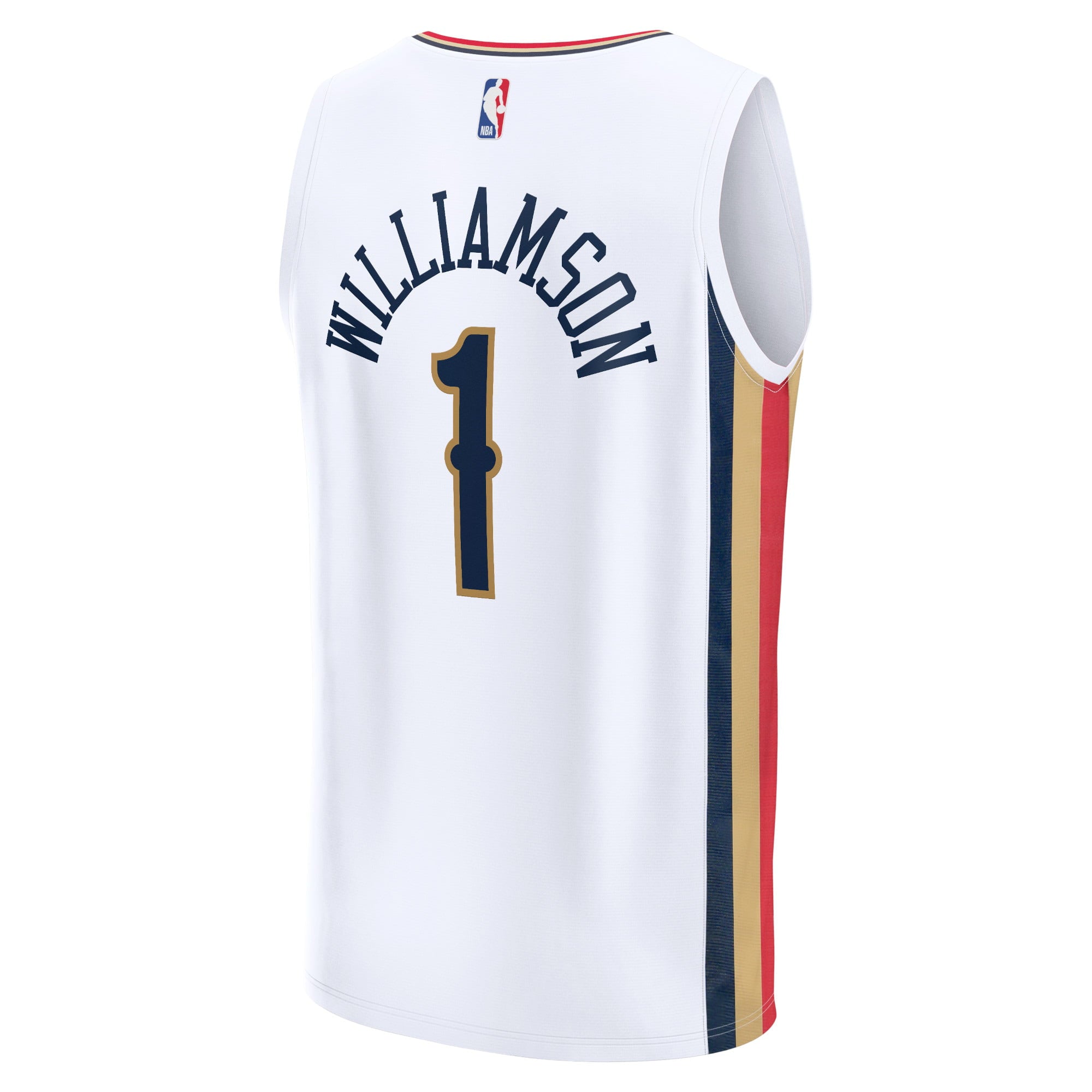 Men's Fanatics Branded Zion Williamson White New Orleans Pelicans 2021/22 Fast Break Replica Jersey - City Edition - vstockx