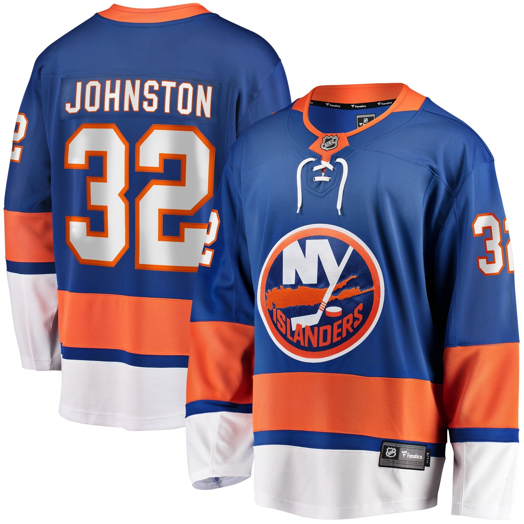 Men's Fanatics Branded Ross Johnston Royal New York Islanders Home Breakaway Player Jersey - vstockx