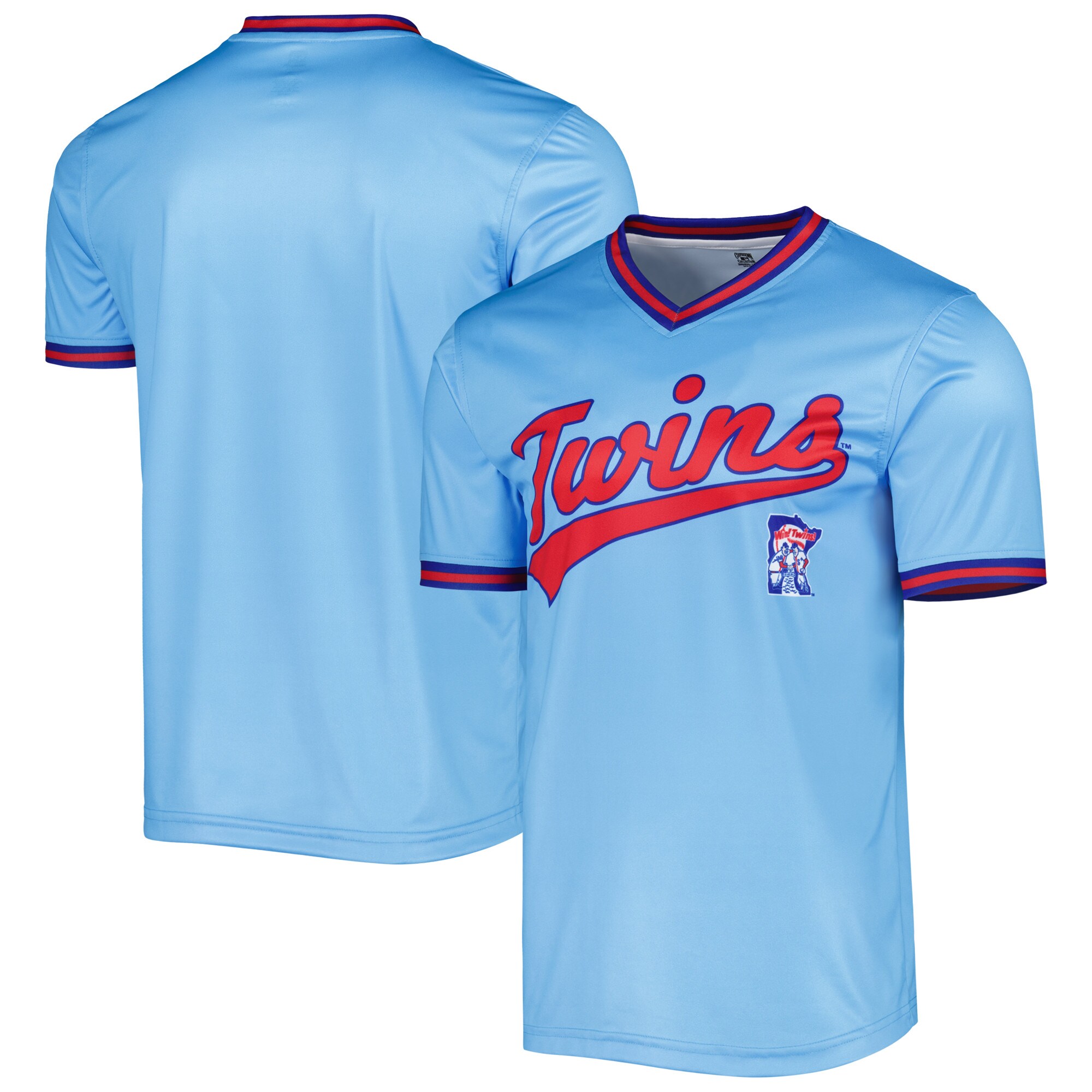 Minnesota Twins Stitches Cooperstown Collection Team Jersey - Light Blue - vstockx