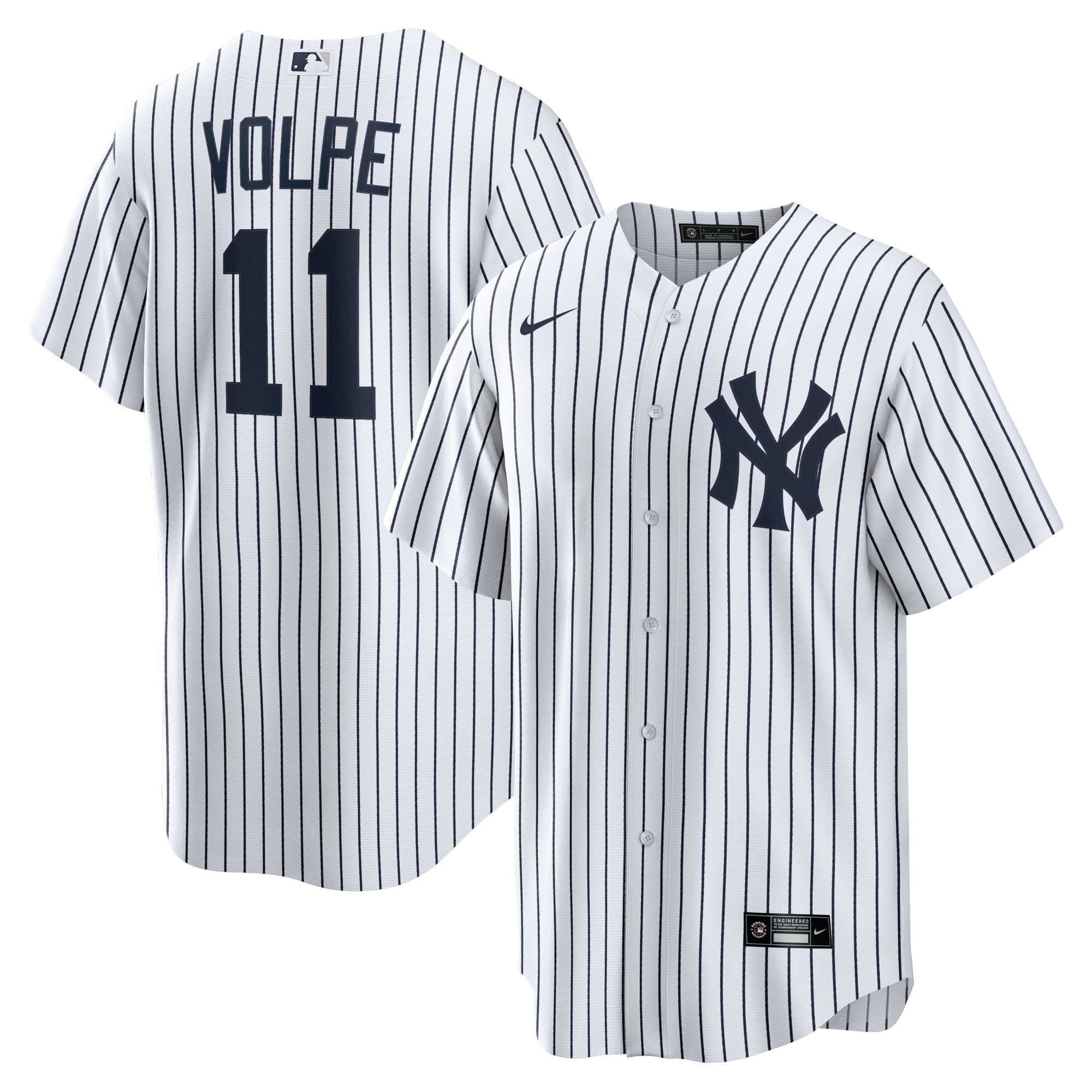 Men's Nike Anthony Volpe White New York Yankees Home Replica Player Jersey - vstockx