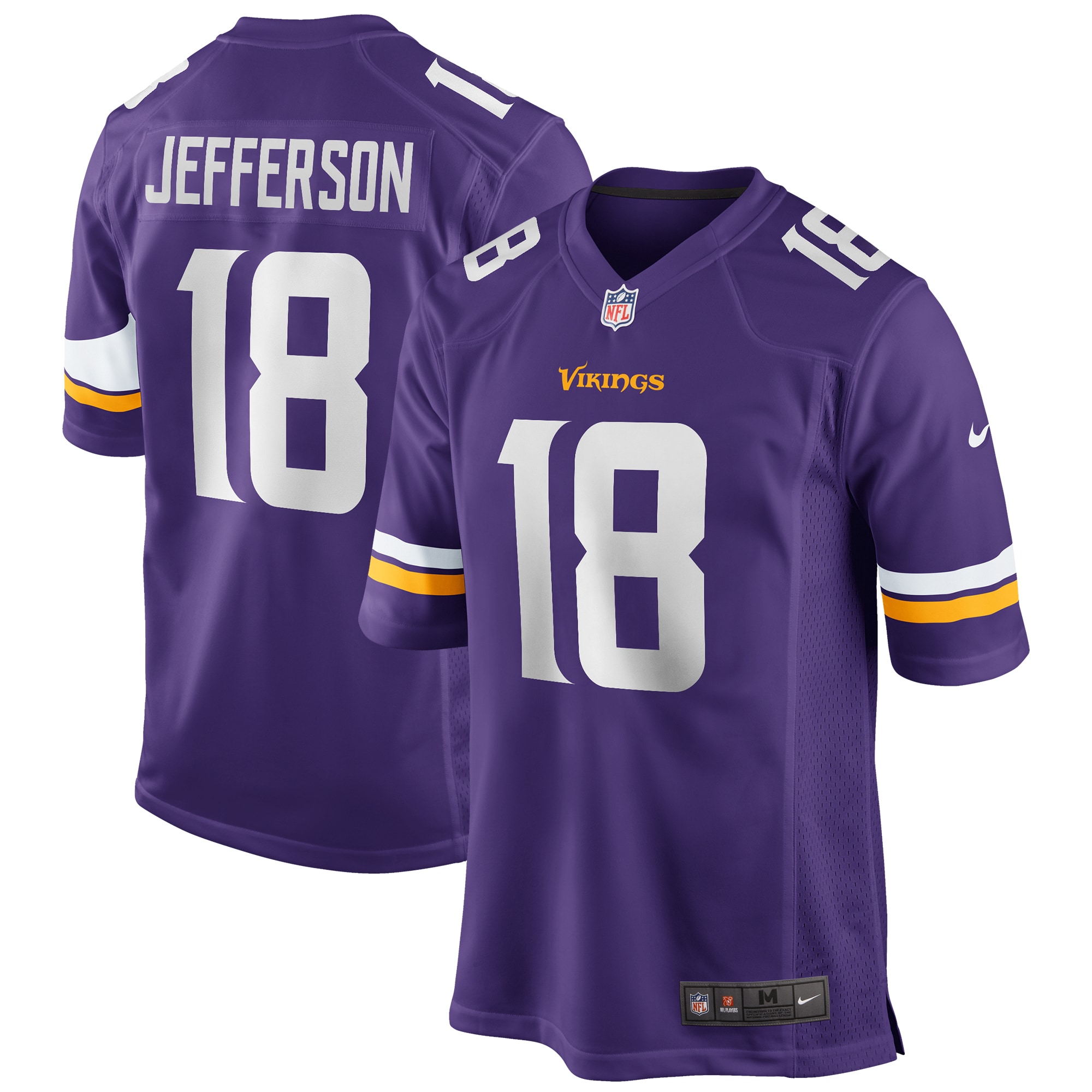 Justin Jefferson Minnesota Vikings Nike Player Game Jersey - Purple - vstockx