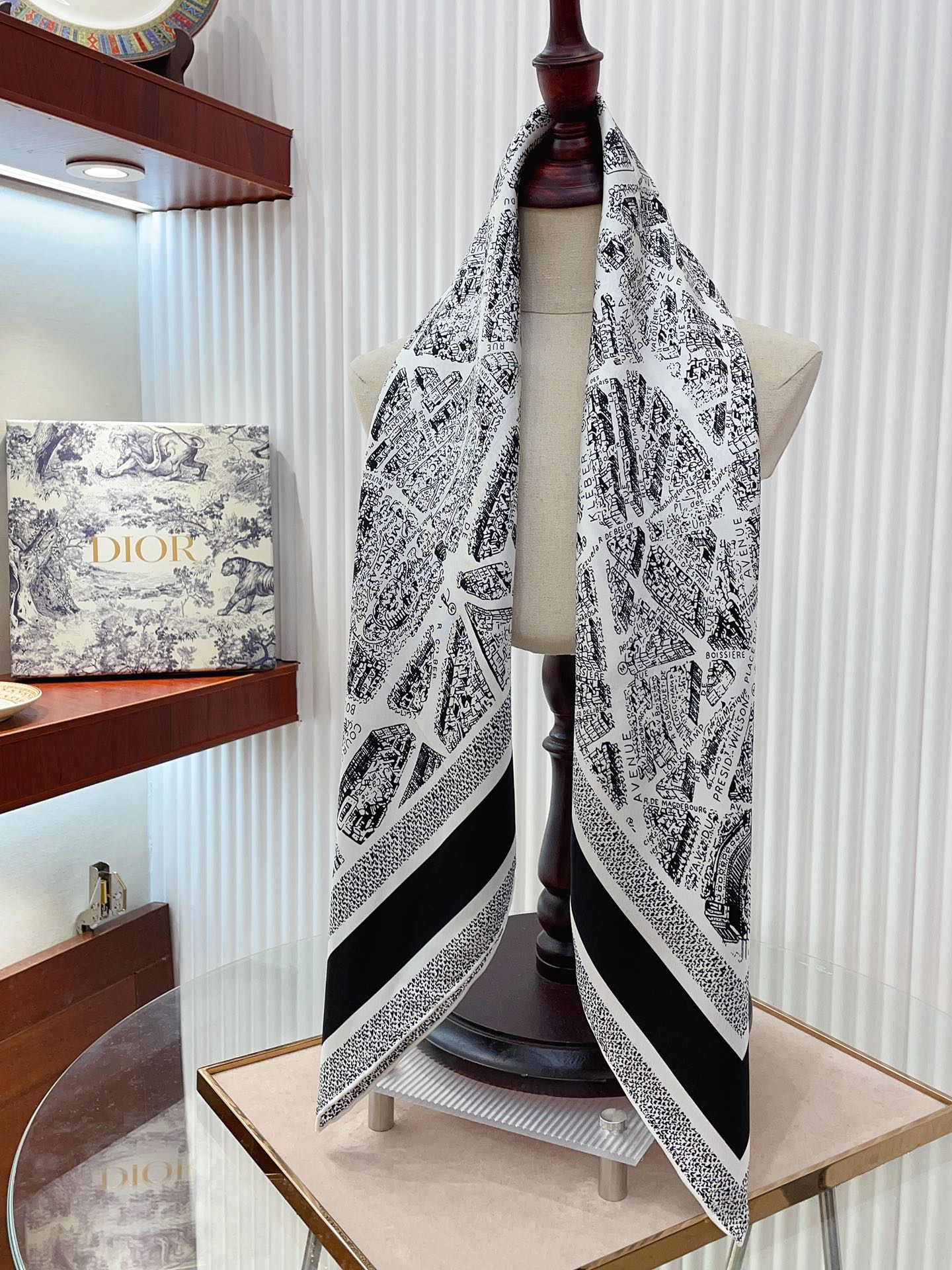 Streetwear Scarf Dior 328810 size:90*90cm - vstockx