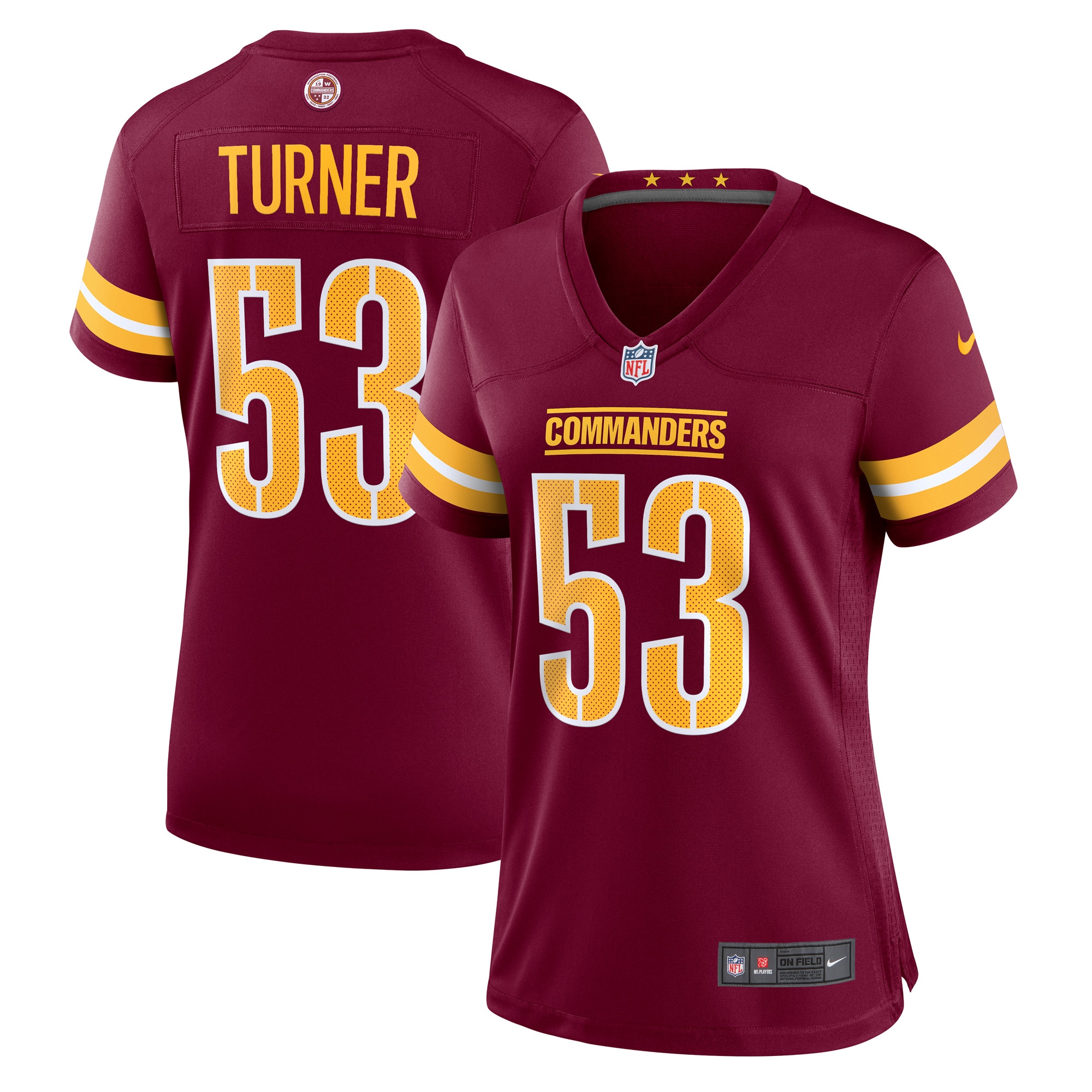 Trai Turner Washington Commanders Nike Women's Player Game Jersey - Burgundy - vstockx