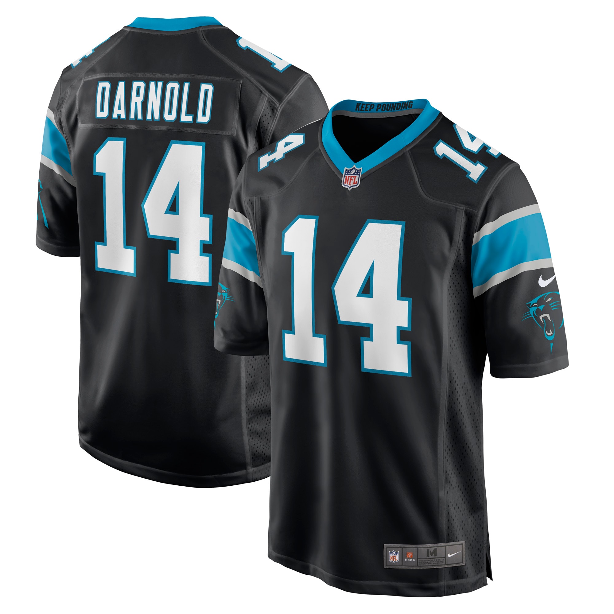 Sam Darnold Carolina Panthers Nike Game Player Jersey - Black - vstockx