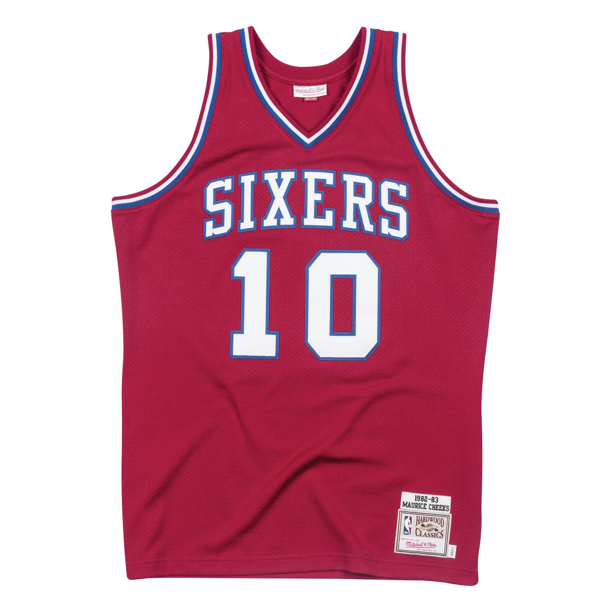 Maurice Cheeks 1982-83 Philadelphia 76ers Road Authentic Jersey - vstockx