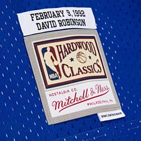 Men's David Robinson Western Conference All-Star San Antonio Spurs Mitchell & Ness Hardwood Classics Blue 1992 Swingman Jersey - vstockx