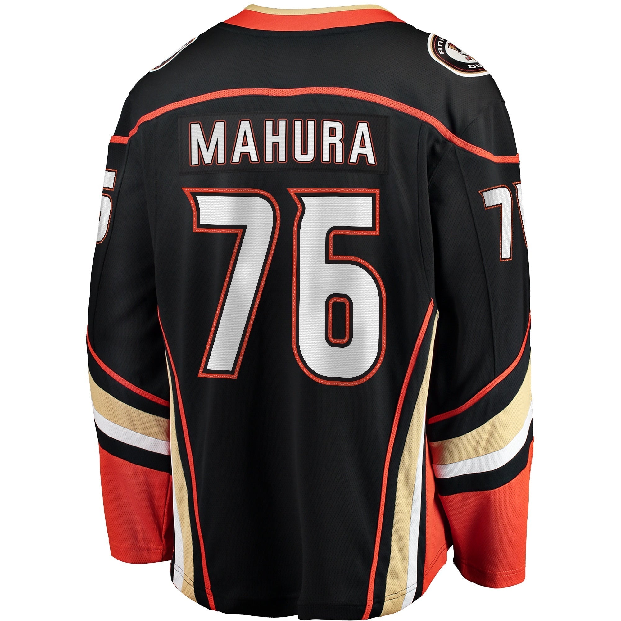 Men's Fanatics Branded Josh Mahura Black Anaheim Ducks Home Breakaway Player Jersey - vstockx