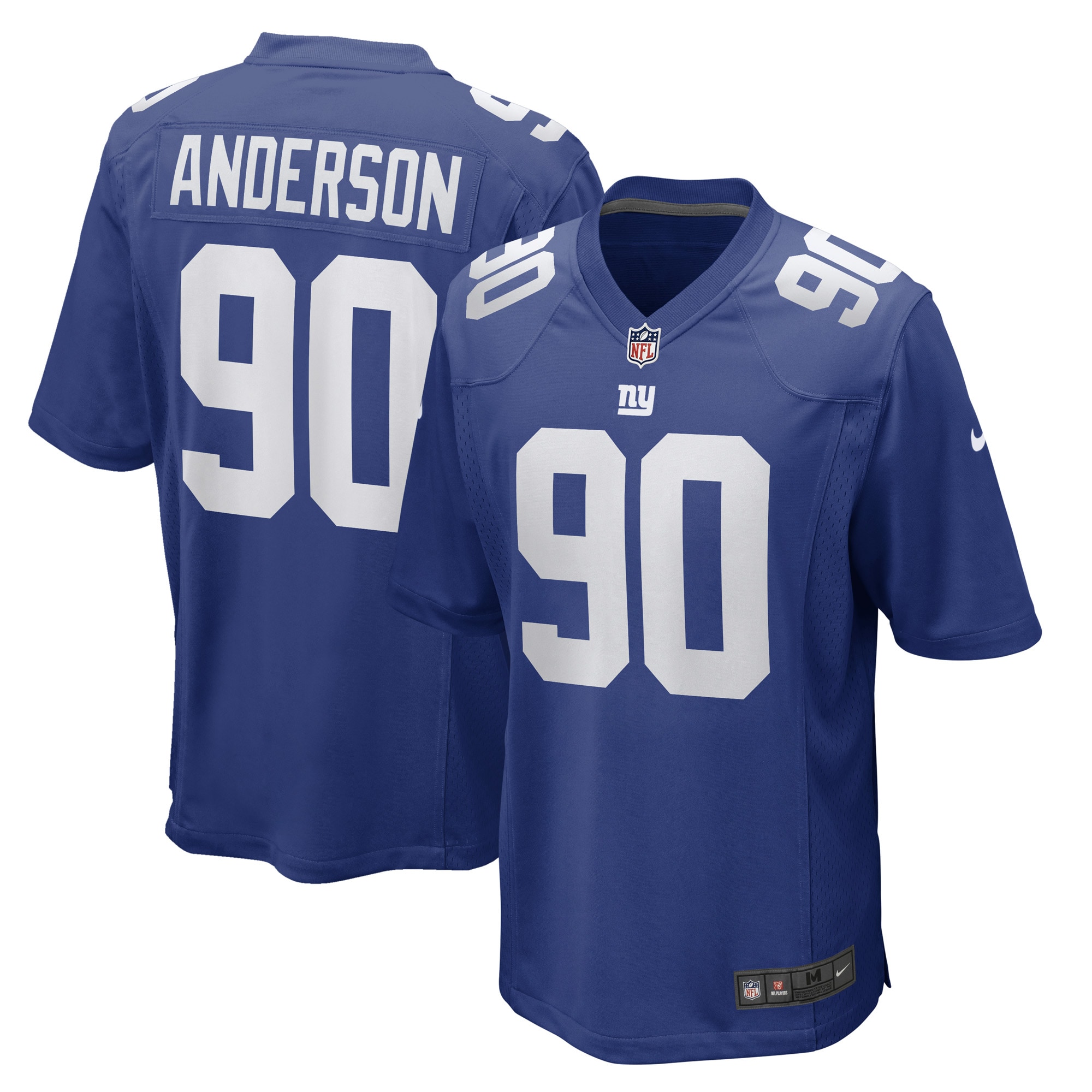 Ryder Anderson New York Giants Nike Game Player Jersey - Royal - vstockx