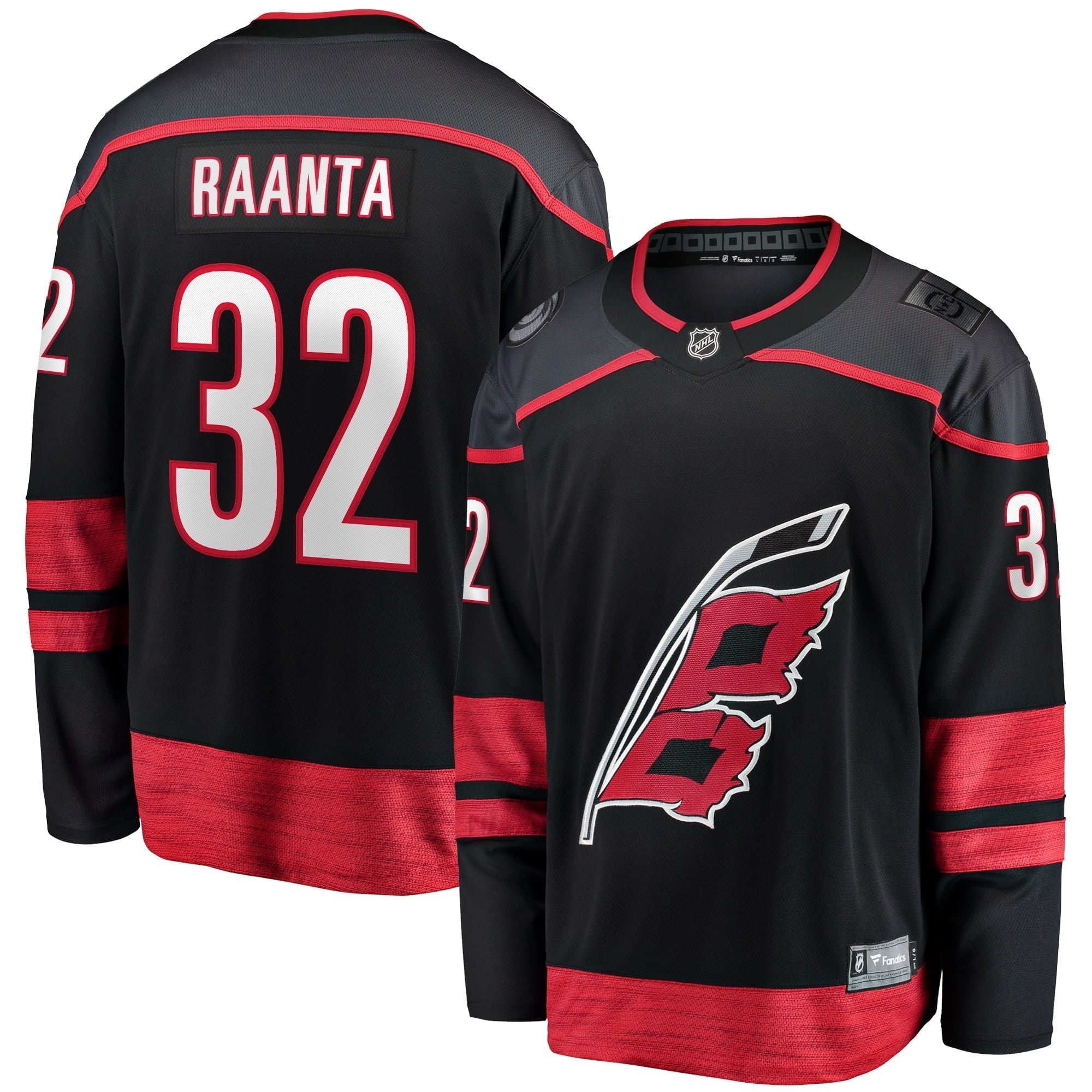 Men's Fanatics Branded Antti Raanta Black Carolina Hurricanes Home Breakaway Player Jersey - vstockx