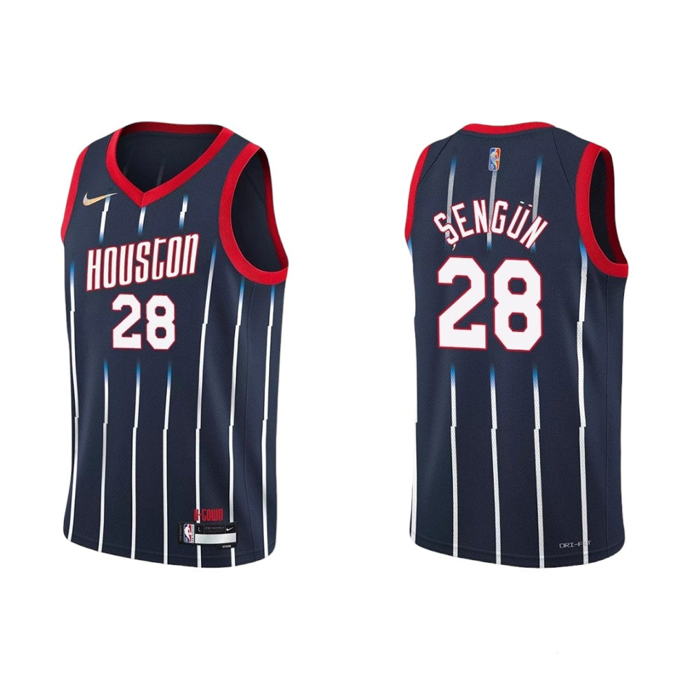 Youth Houston Rockets Alperen Sengun City Edition Jersey - Navy - vstockx