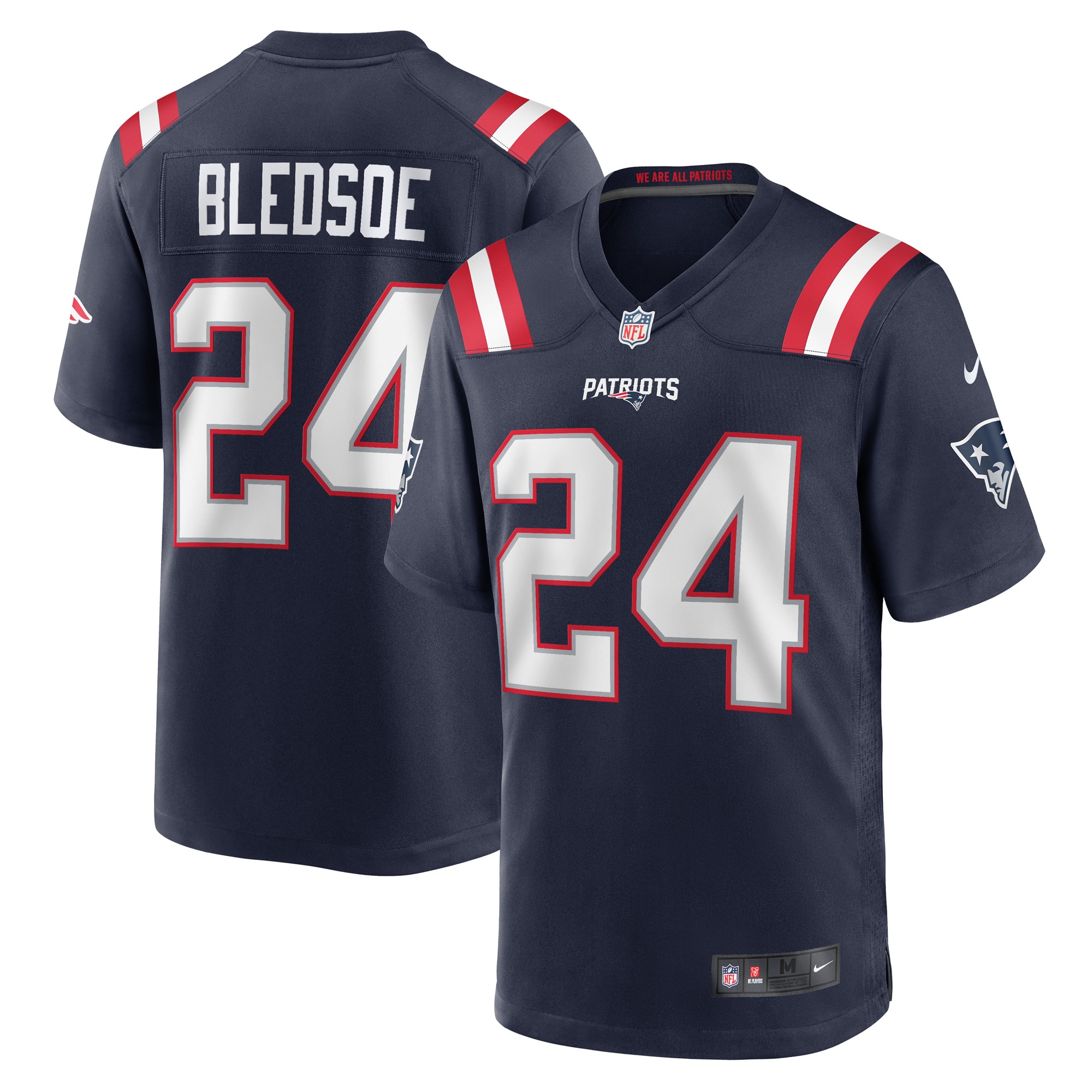 Joshuah Bledsoe New England Patriots Nike Game Player Jersey - Navy - vstockx