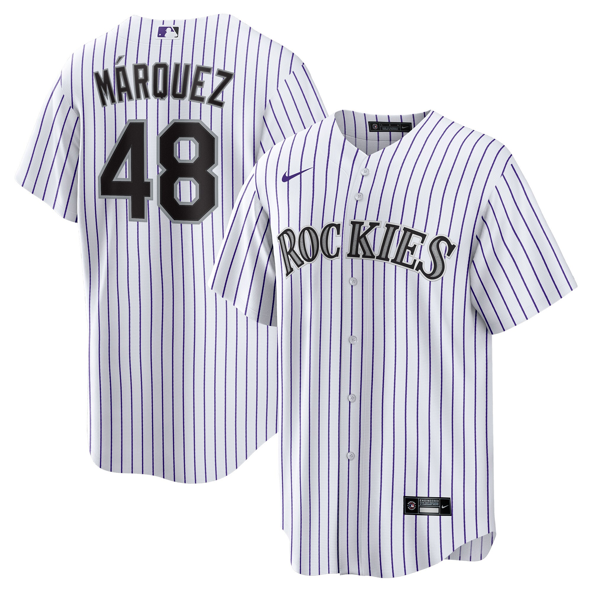 German Marquez Colorado Rockies Nike Home Replica Player Jersey - White - vstockx