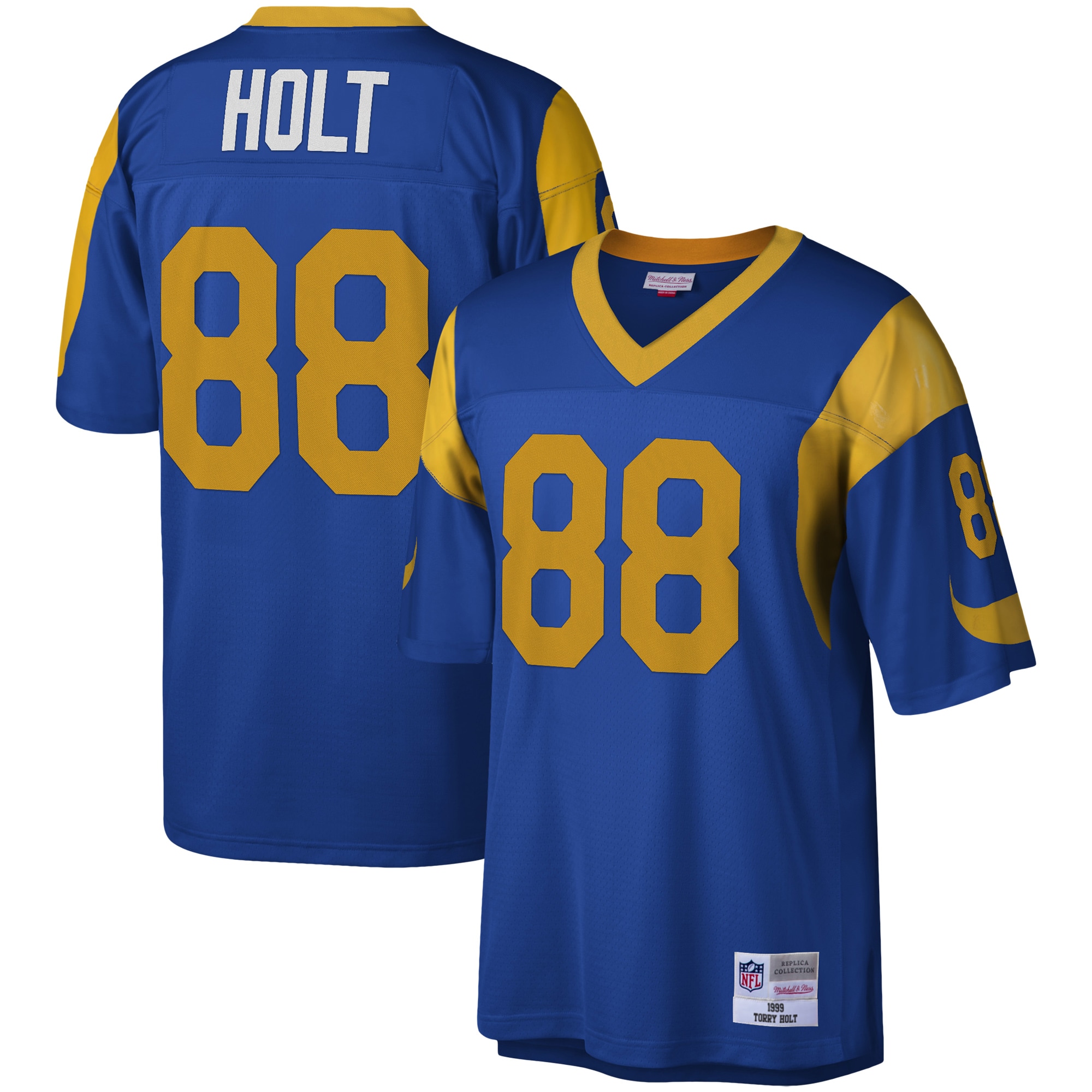 Torry Holt Los Angeles Rams Mitchell & Ness Legacy Replica Jersey - Royal - vstockx