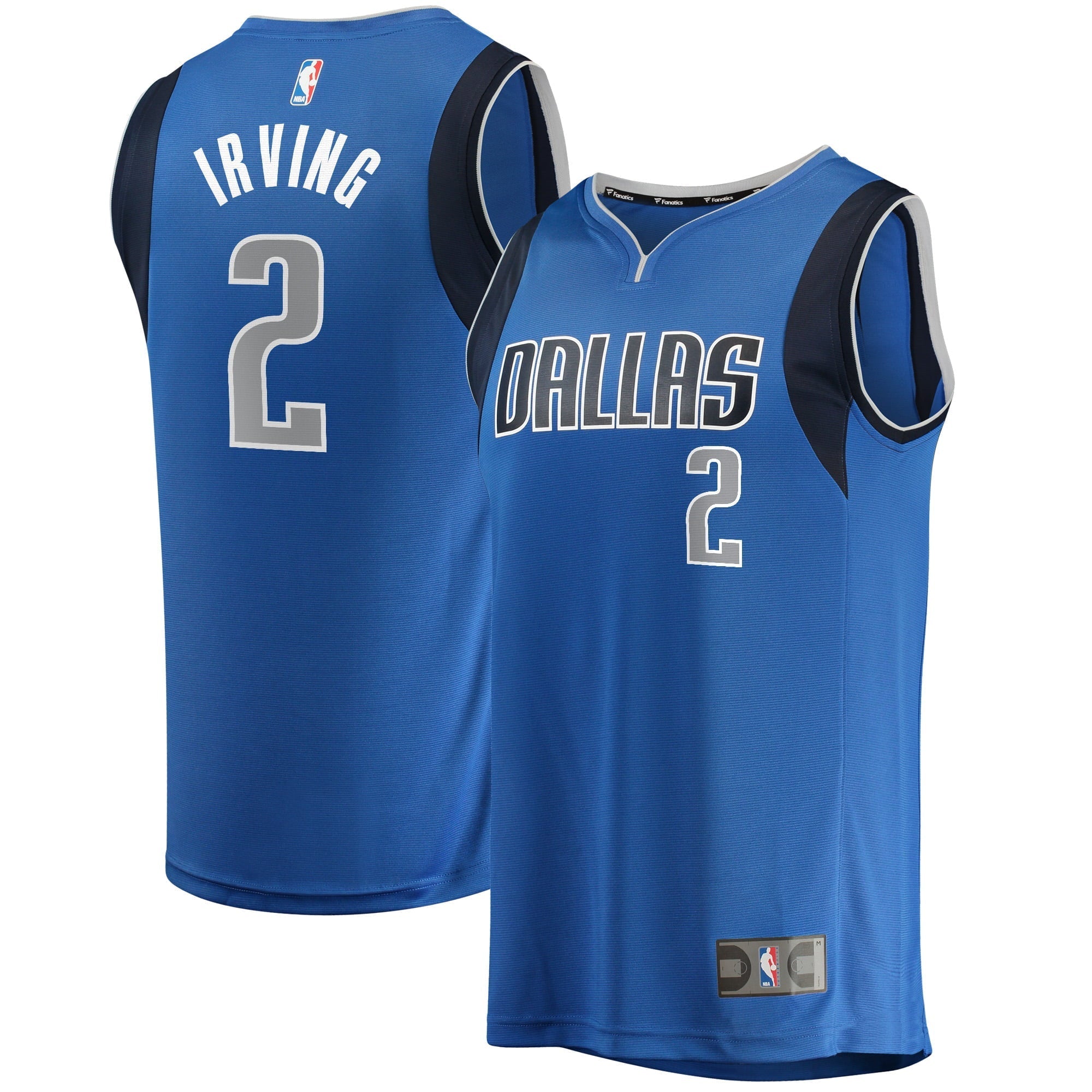 Men's Fanatics Branded Kyrie Irving Royal Dallas Mavericks Fast Break Replica Jersey - Icon Edition - vstockx