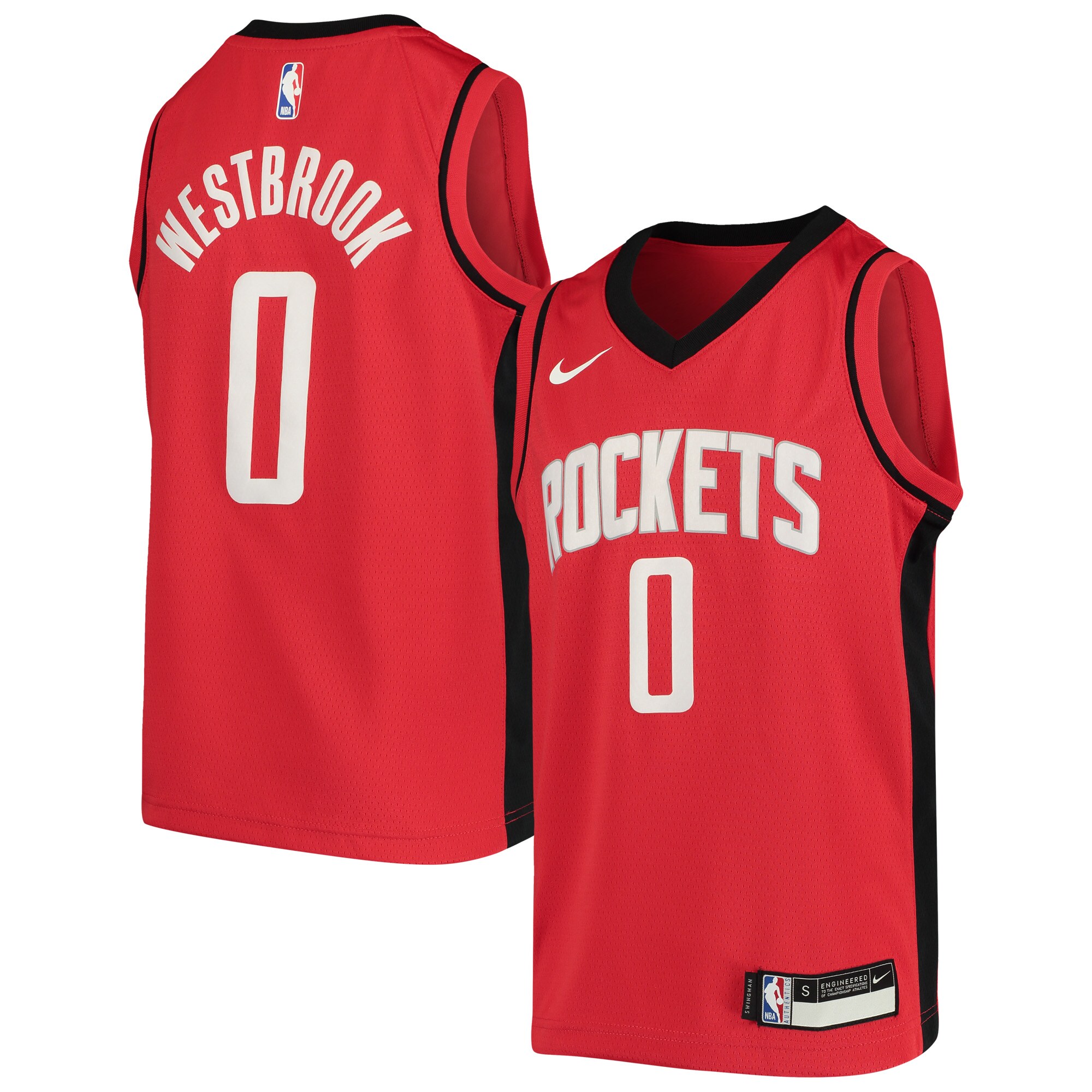 Russell Westbrook Houston Rockets Nike Youth Swingman Jersey - Icon Edition - Red - vstockx