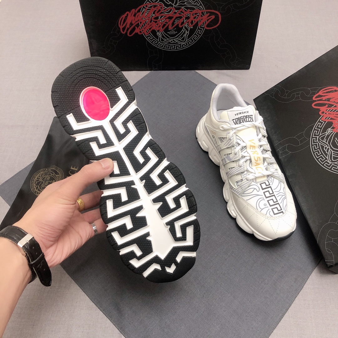 Versace Trigreca White Blue (W) - vstockx