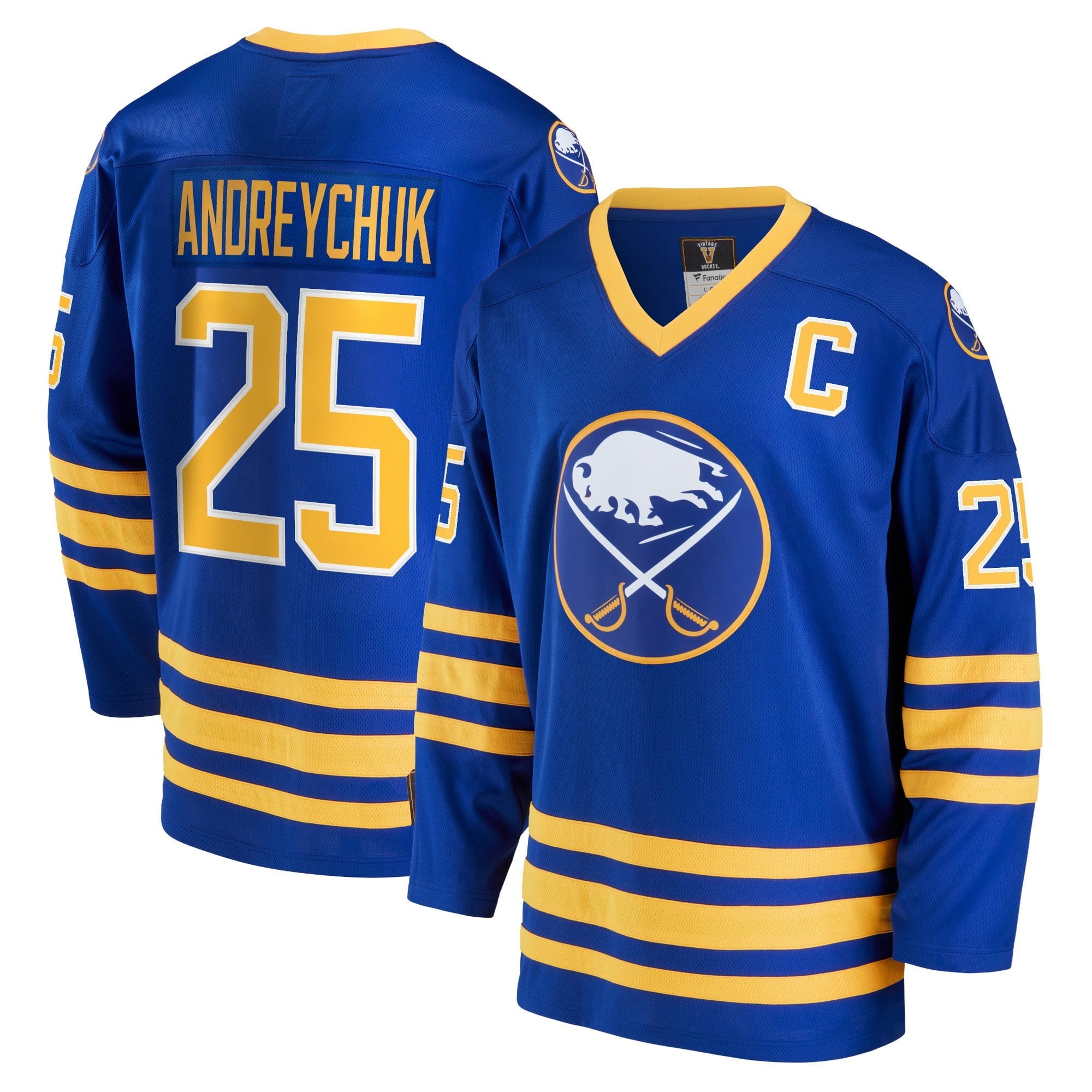 Men's Fanatics Branded Dave Andreychuk Royal Buffalo Sabres Breakaway Retired Player Jersey - vstockx