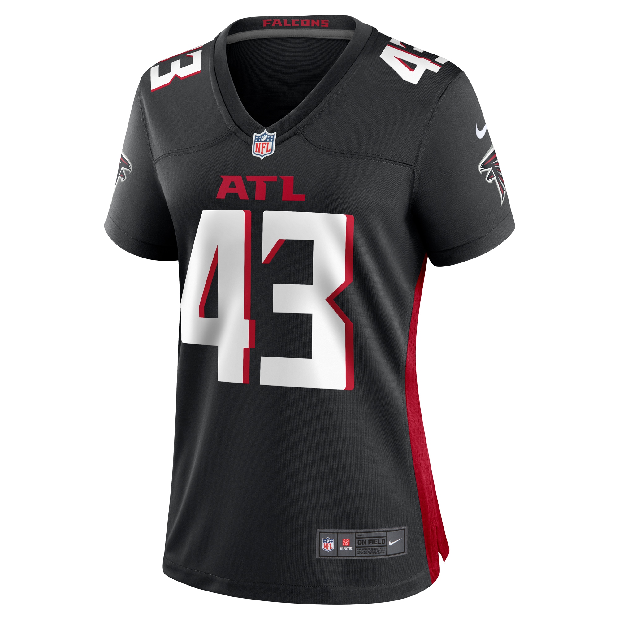 Tucker Fisk Atlanta Falcons Nike Women's Player Game Jersey - Black - vstockx