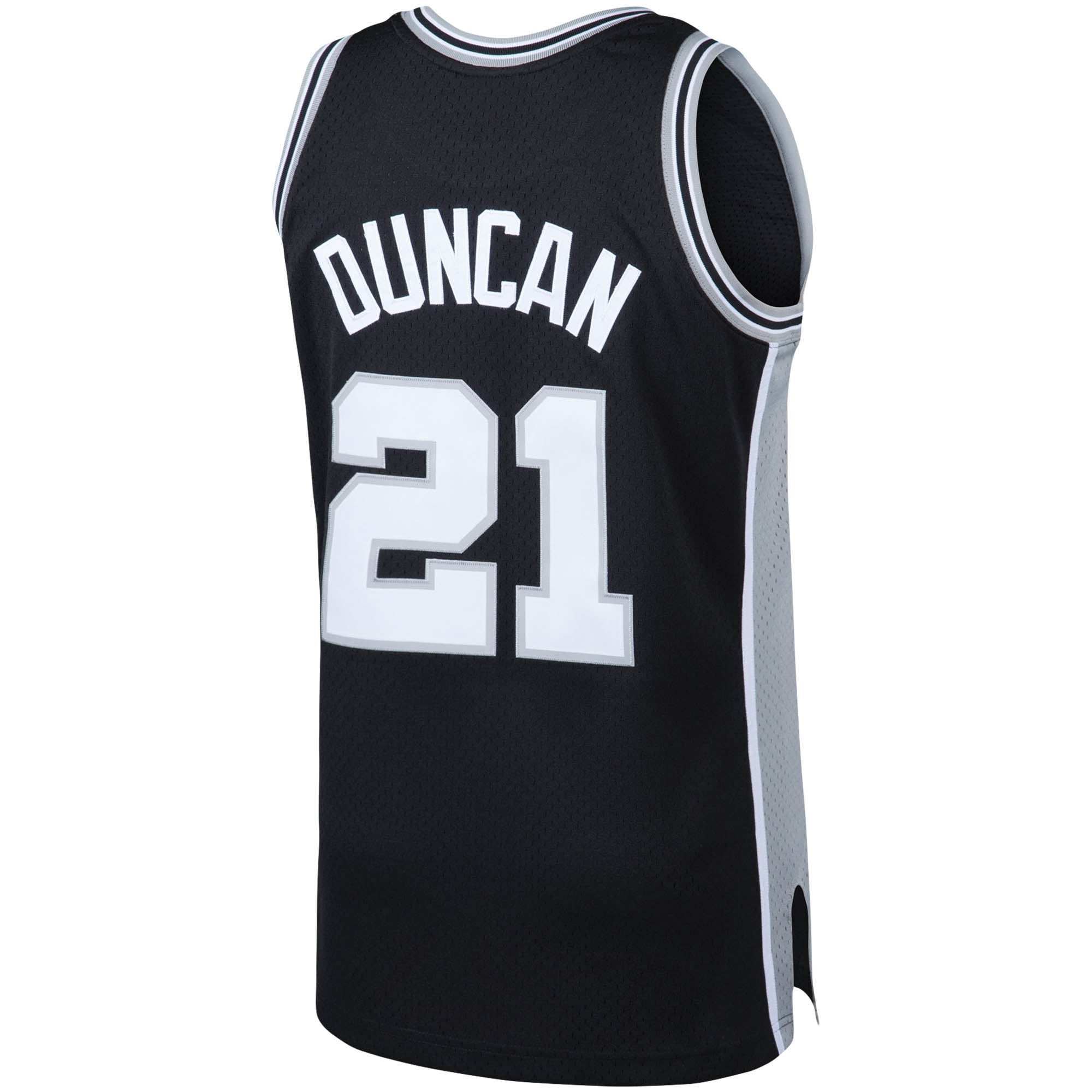 Tim Duncan San Antonio Spurs Mitchell & Ness Big & Tall Hardwood Classics Jersey - Black - vstockx