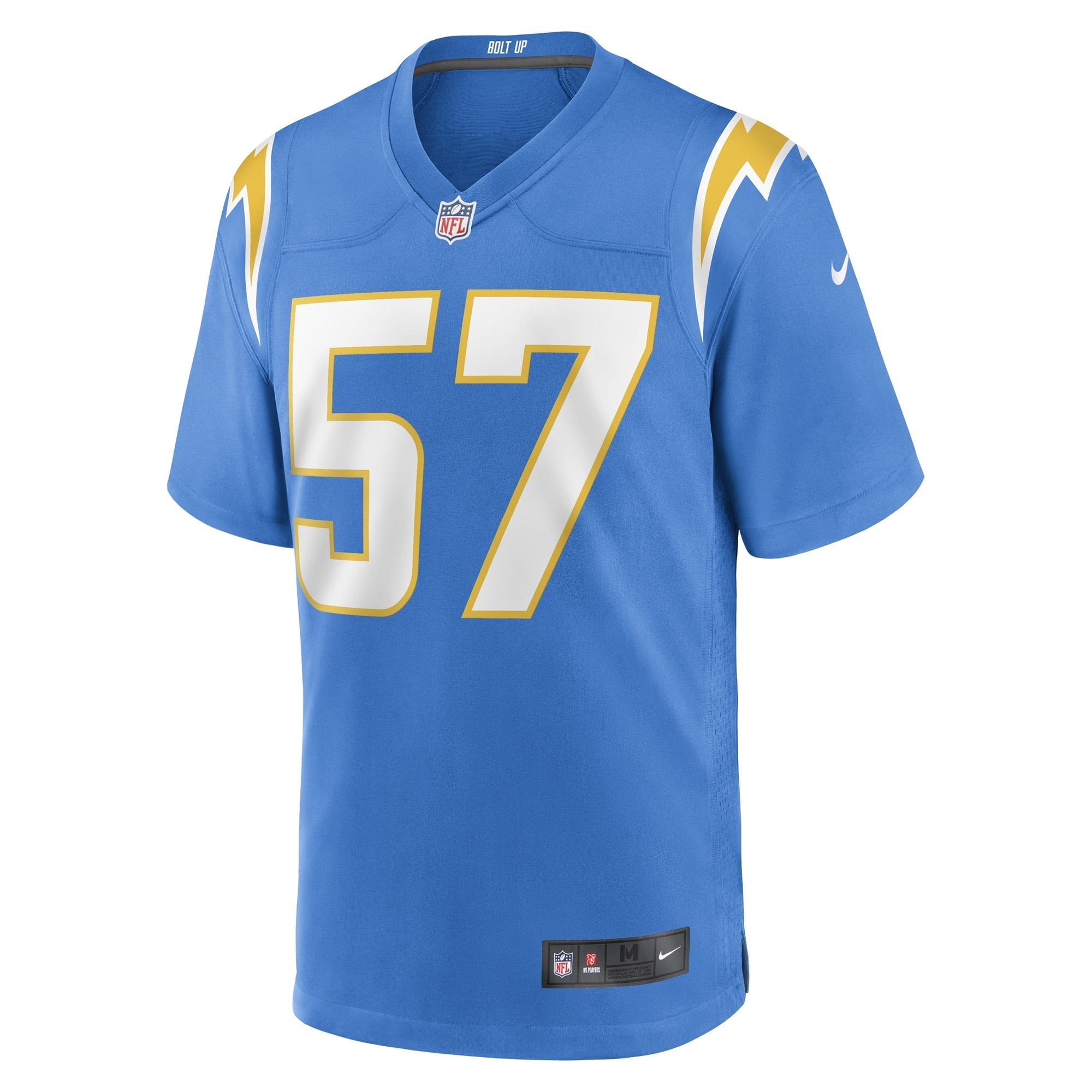 Men's Nike Amen Ogbongbemiga Powder Blue Los Angeles Chargers Game Player Jersey - vstockx