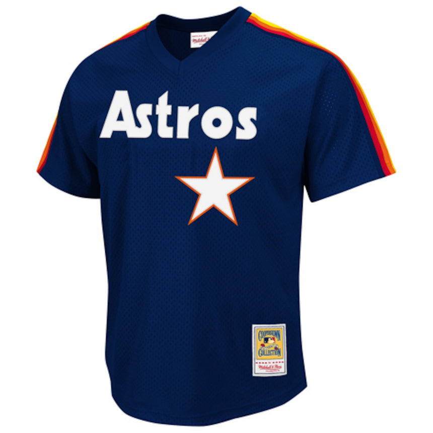 Men's Houston Astros Nolan Ryan Mitchell & Ness Navy 1988 Authentic Cooperstown Collection Mesh Batting Practice Jersey - vstockx