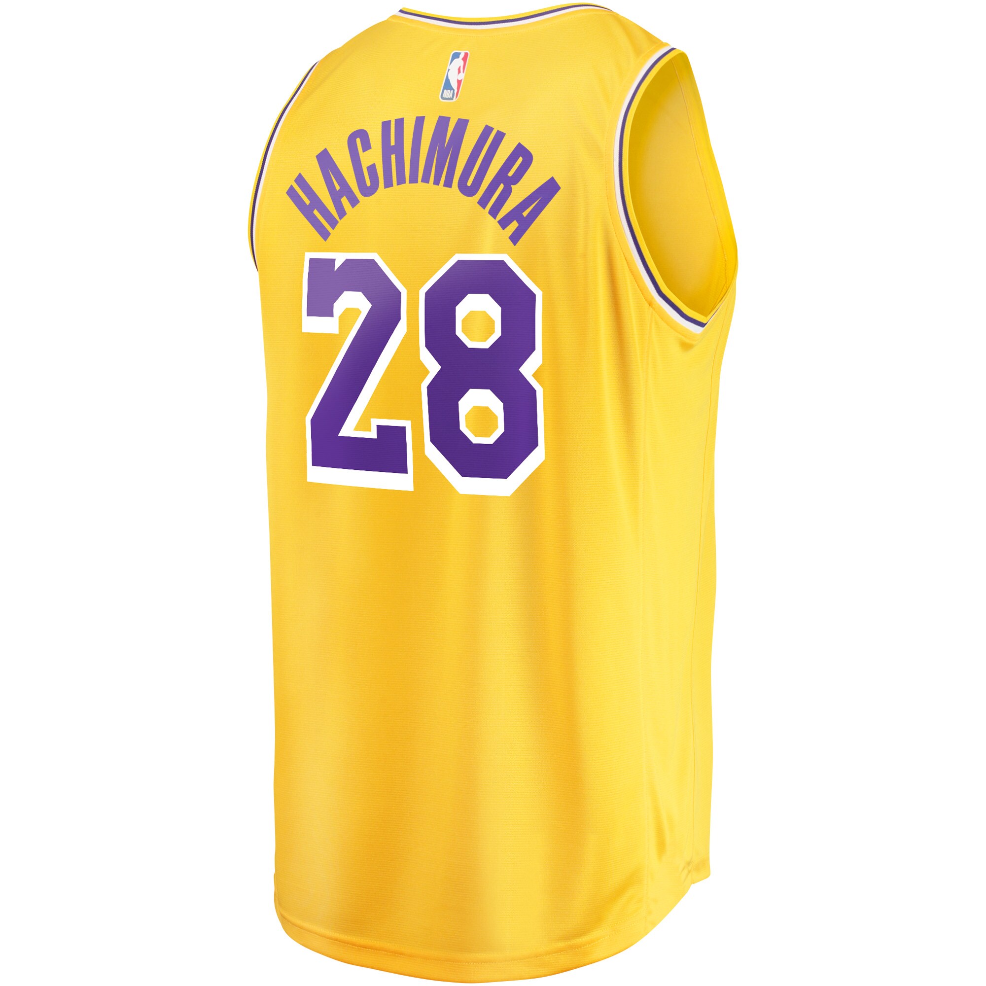 Rui Hachimura Los Angeles Lakers Fanatics Branded Youth Fast Break Player Jersey - Icon Edition - Gold - vstockx