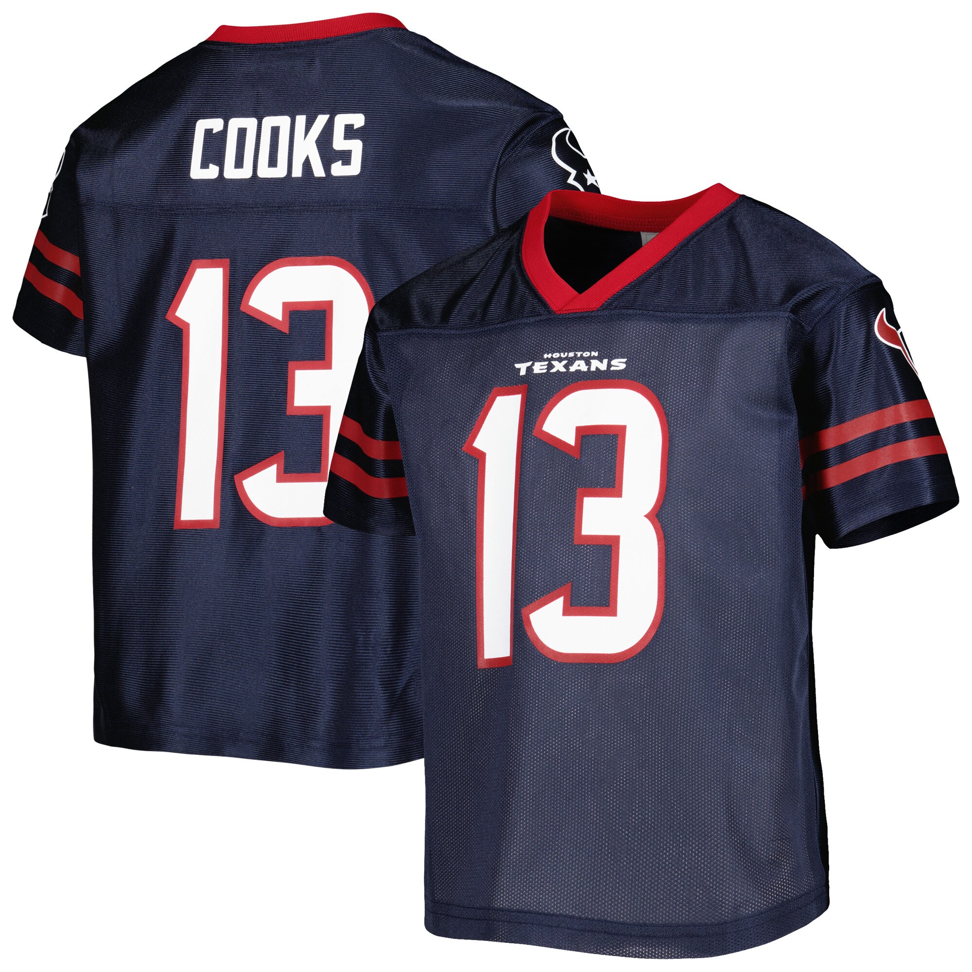 Youth Brandin Cooks Navy Houston Texans Player Jersey - vstockx