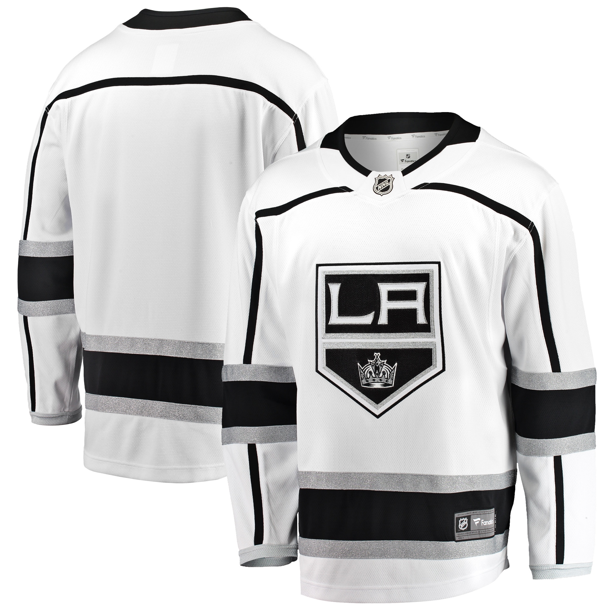 Los Angeles Kings Fanatics Branded Breakaway Away Jersey - White - vstockx